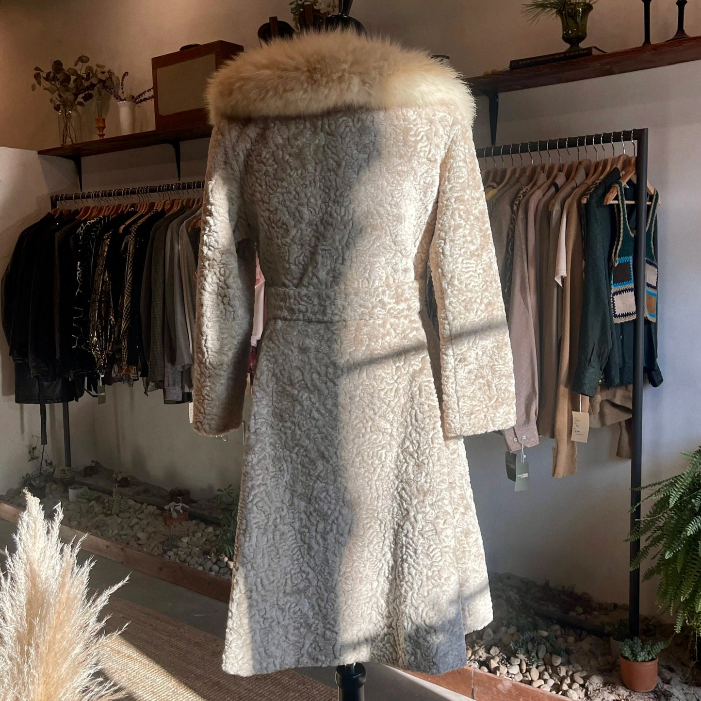 Vintage 70’s Belted Sportowne La France Fur Jacket