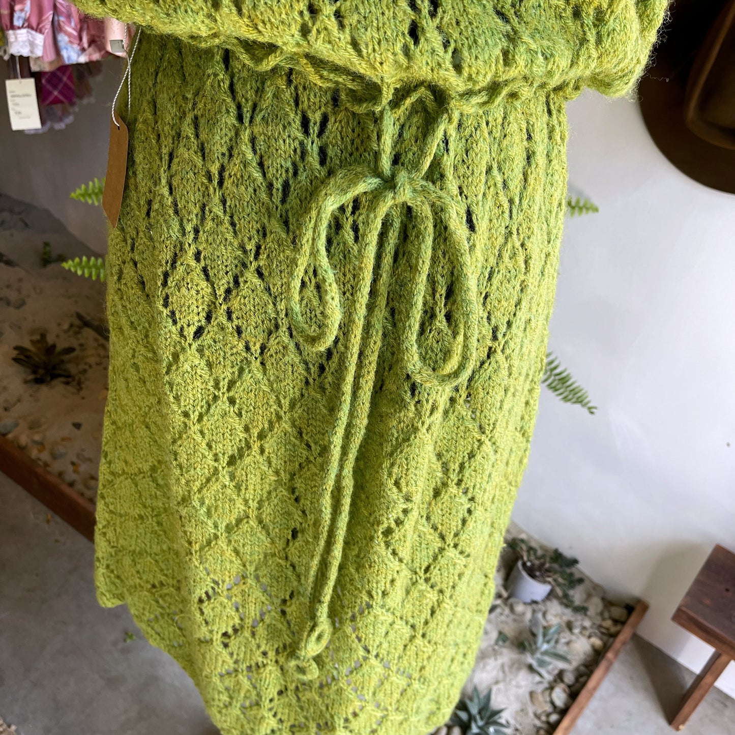Vintage Crochet Knit Dress 70’s