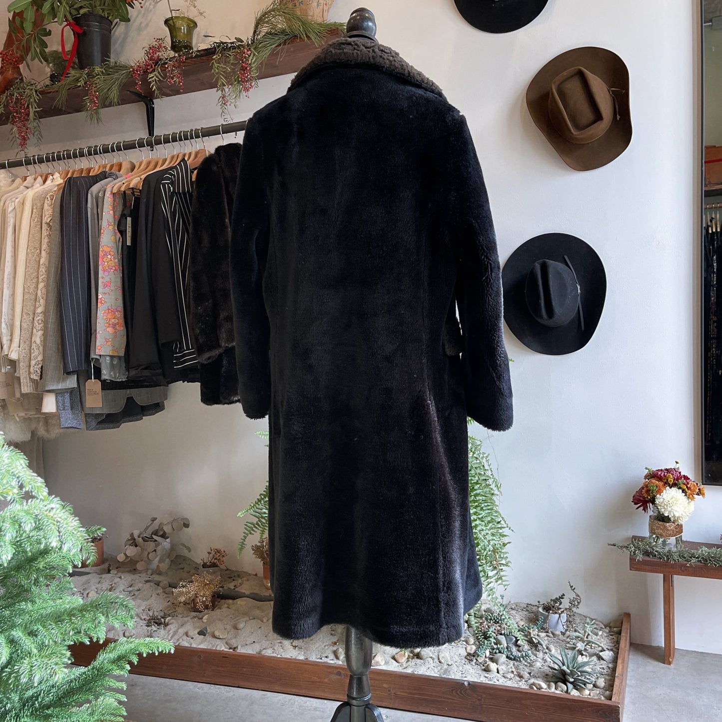 1970s Vintage Faux Fur Teddy Coat by Fingerhut Fashions