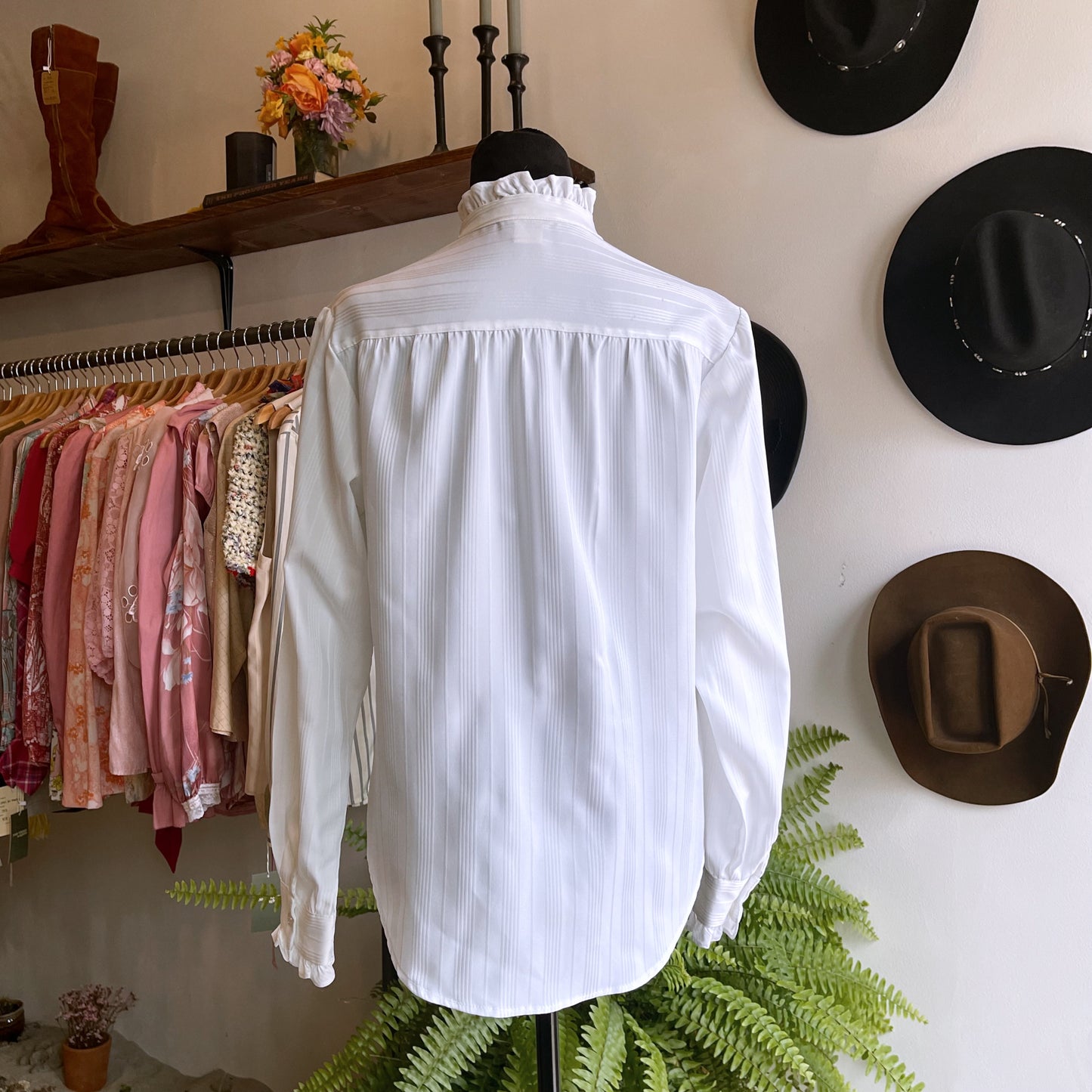 70’s Vintage Ruffle Blouse by Jon Woods New York