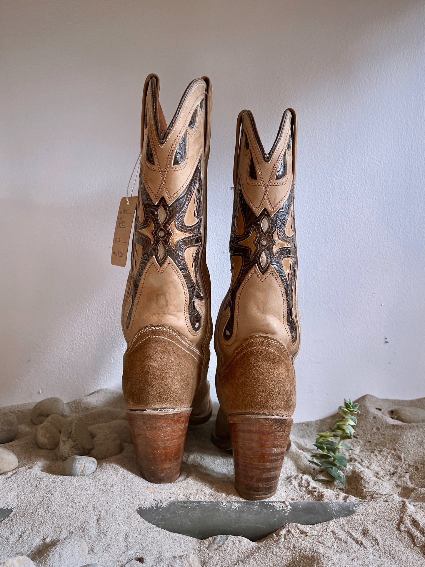 Vintage Western Butterfly Boot