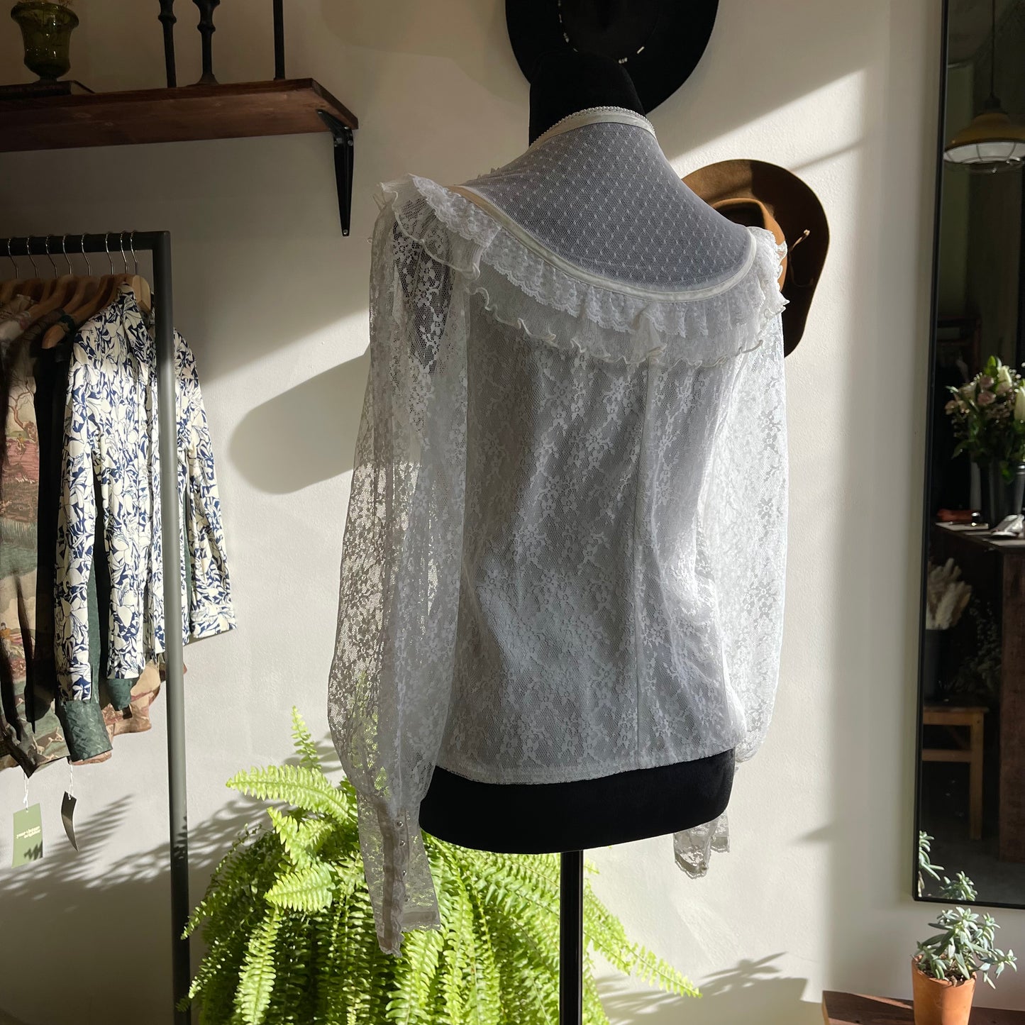 Vintage Gunne Sax Gunnies Lace Victorian Style Blouse 80’s