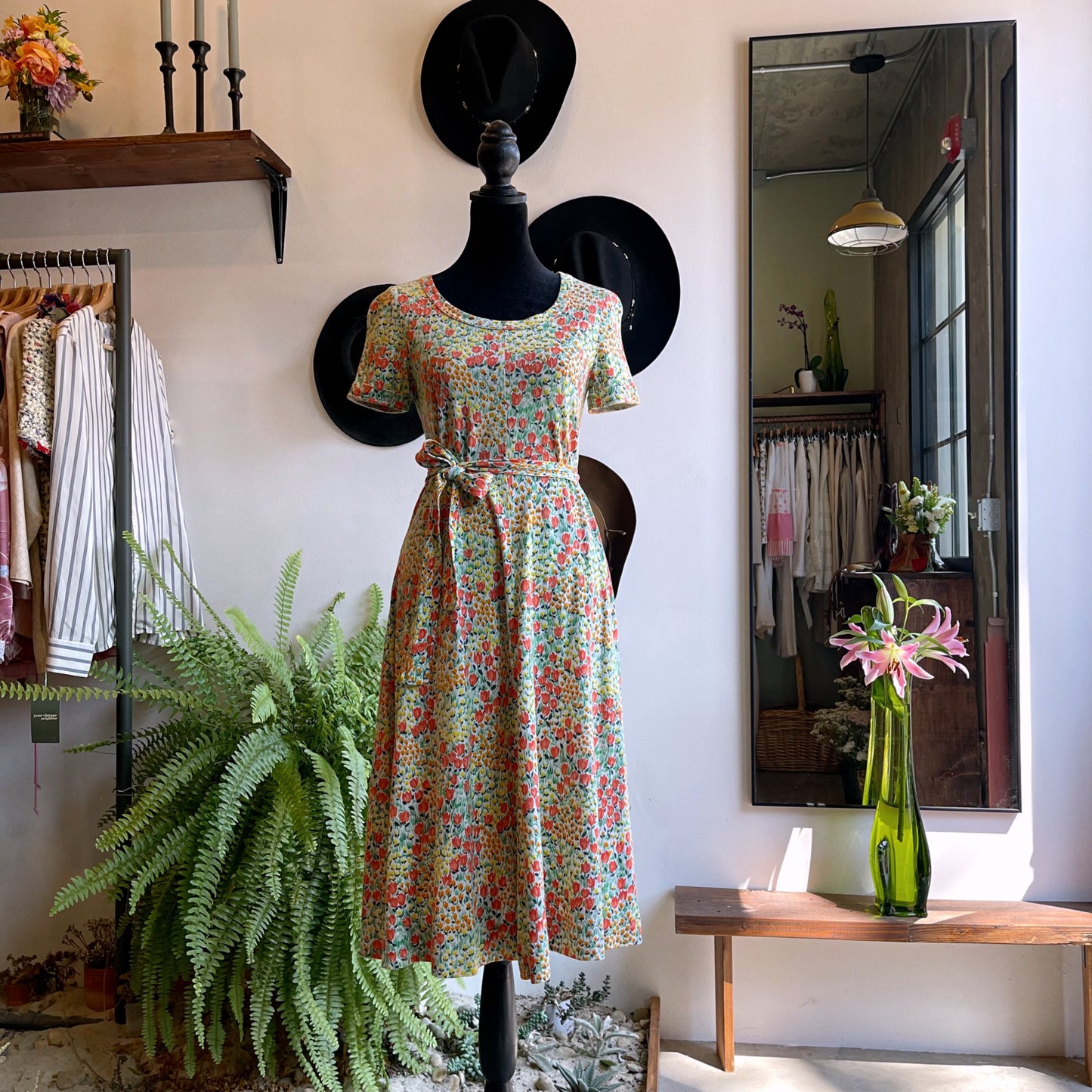 Vintage Italian Magnin by Diane Von Furstenberg Floral Dress
