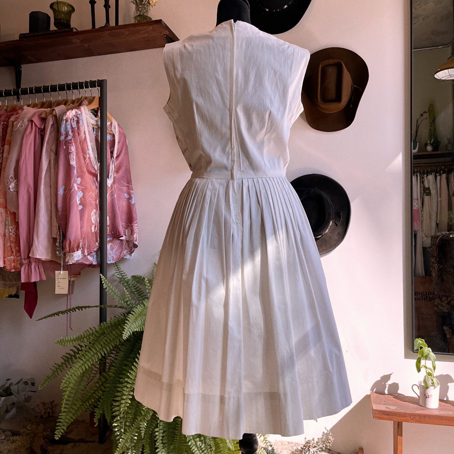 1960s Vintage Embroidered Dress by Robert Mulot Made in France