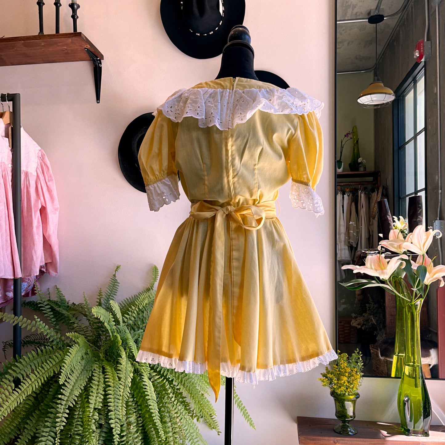 60’s Handmade Ruffle Mini Dress