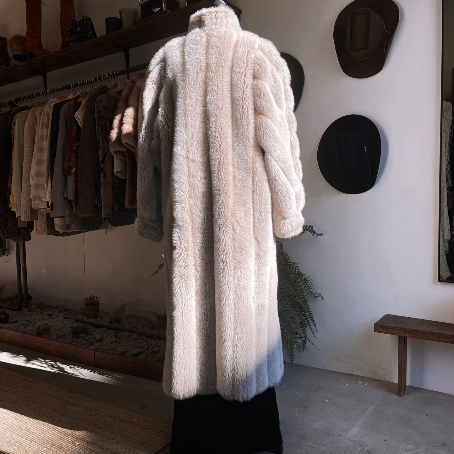 1980s Vintage Faux Fur Coat by Boulevard East