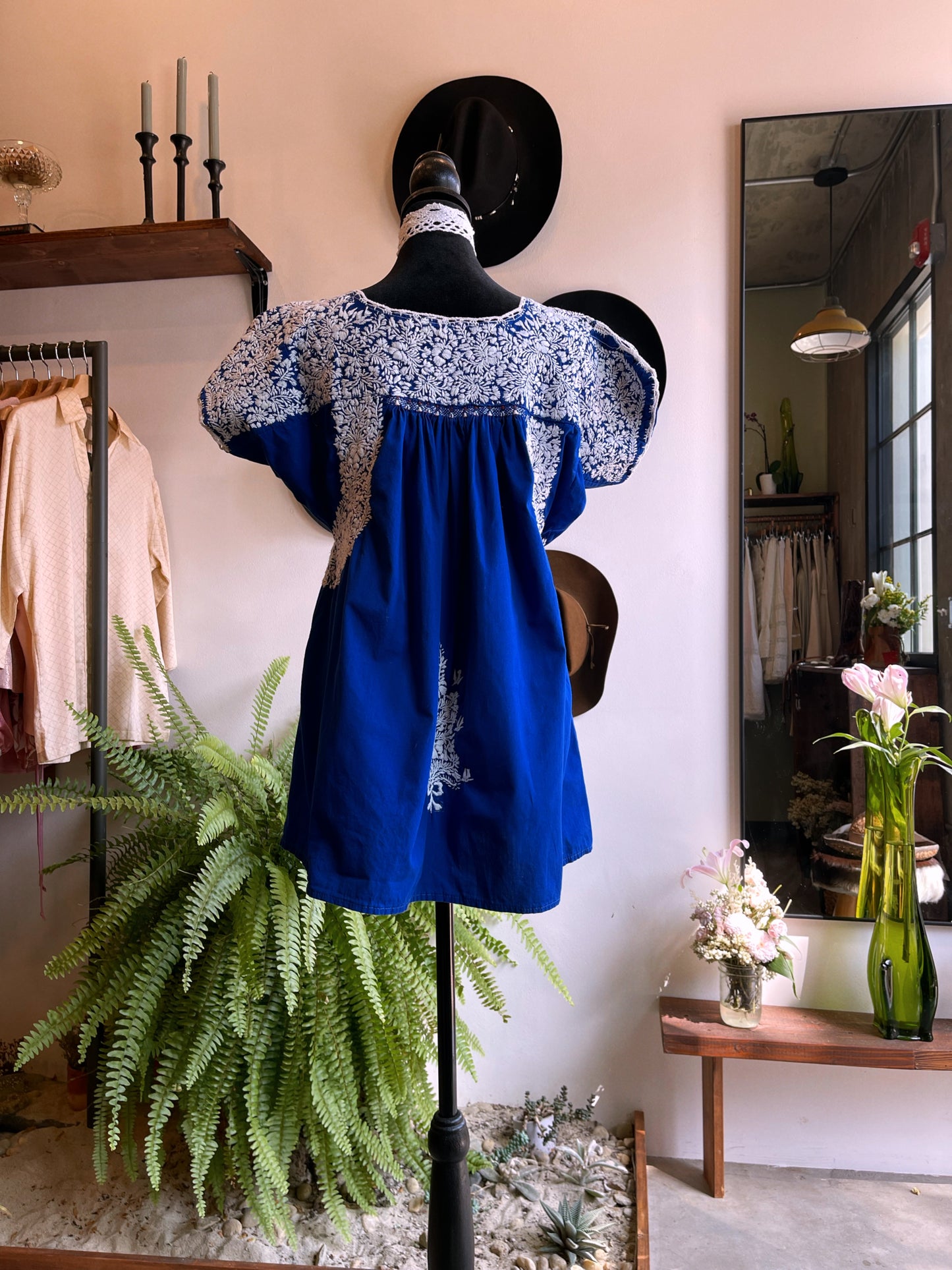 Vintage Embroidered Babydoll Top