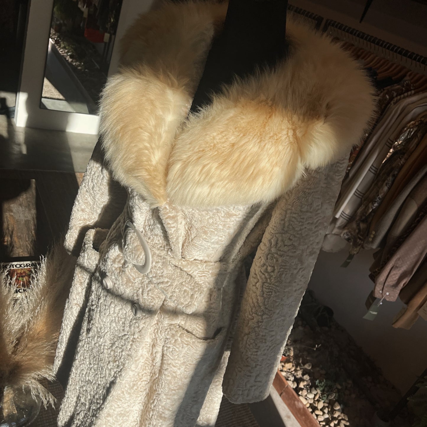 Vintage 70’s Belted Sportowne La France Fur Jacket