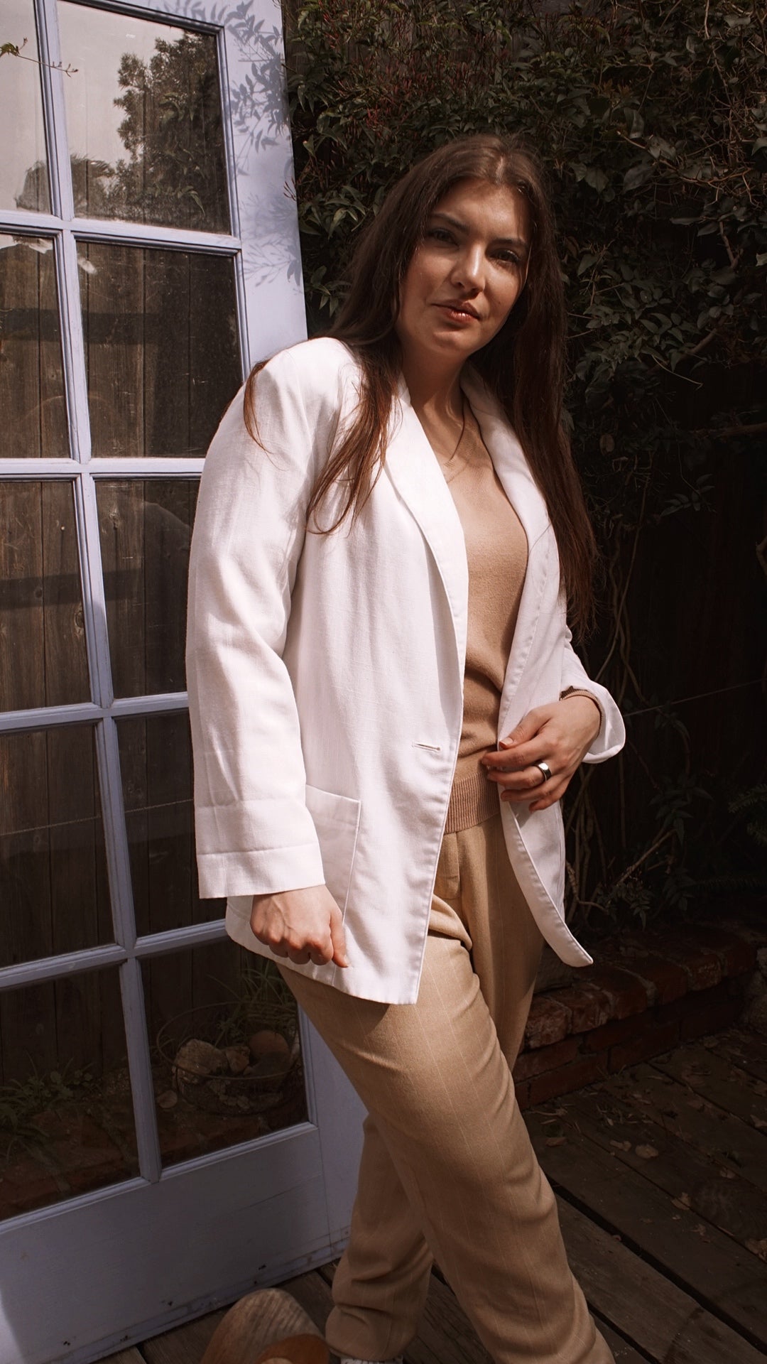 Vintage White Blazer by Prophecy 90’s - SHOP EZRA