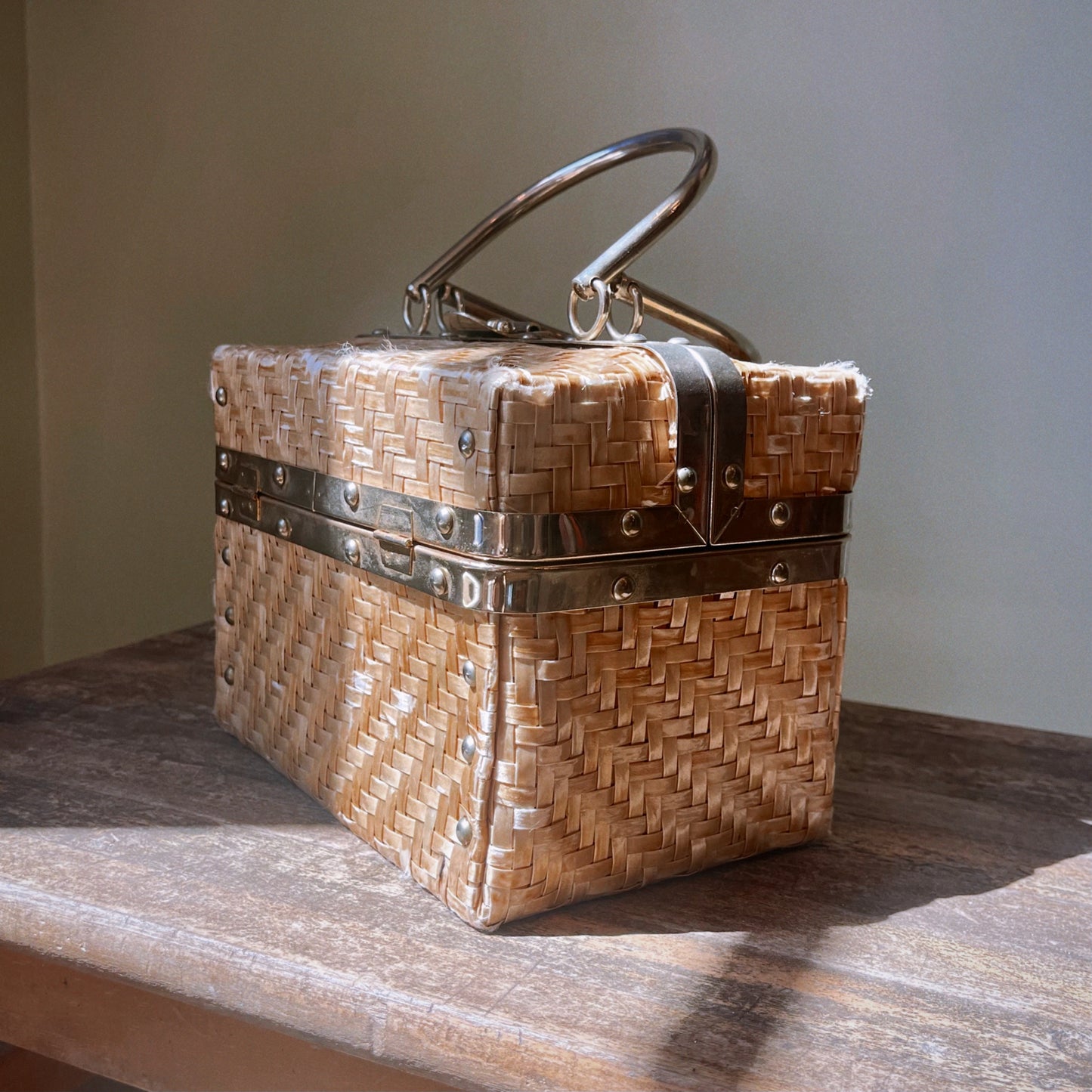 Vintage 60’s Train Trunk Purse