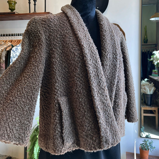 Vintage Teddy Swing Coat 60’s Handmade