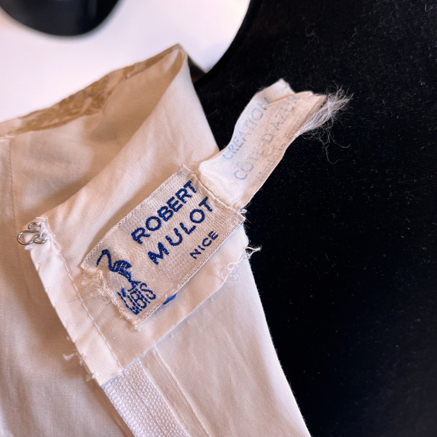 1960s Vintage Embroidered Dress by Robert Mulot Made in France