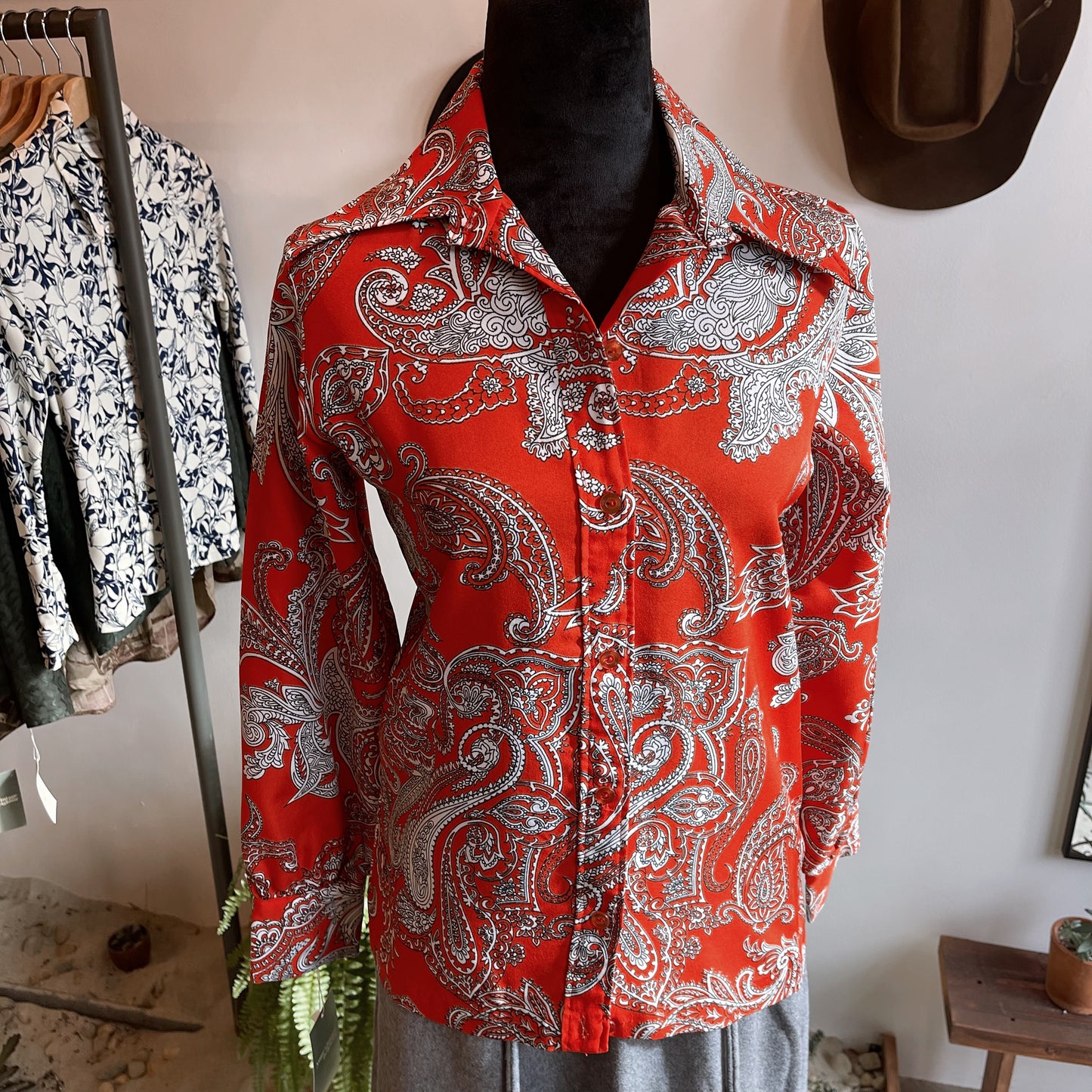 Vintage Paisley Blouse 70’s