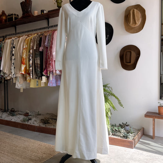 70s Vintage Boho Full Length Dress