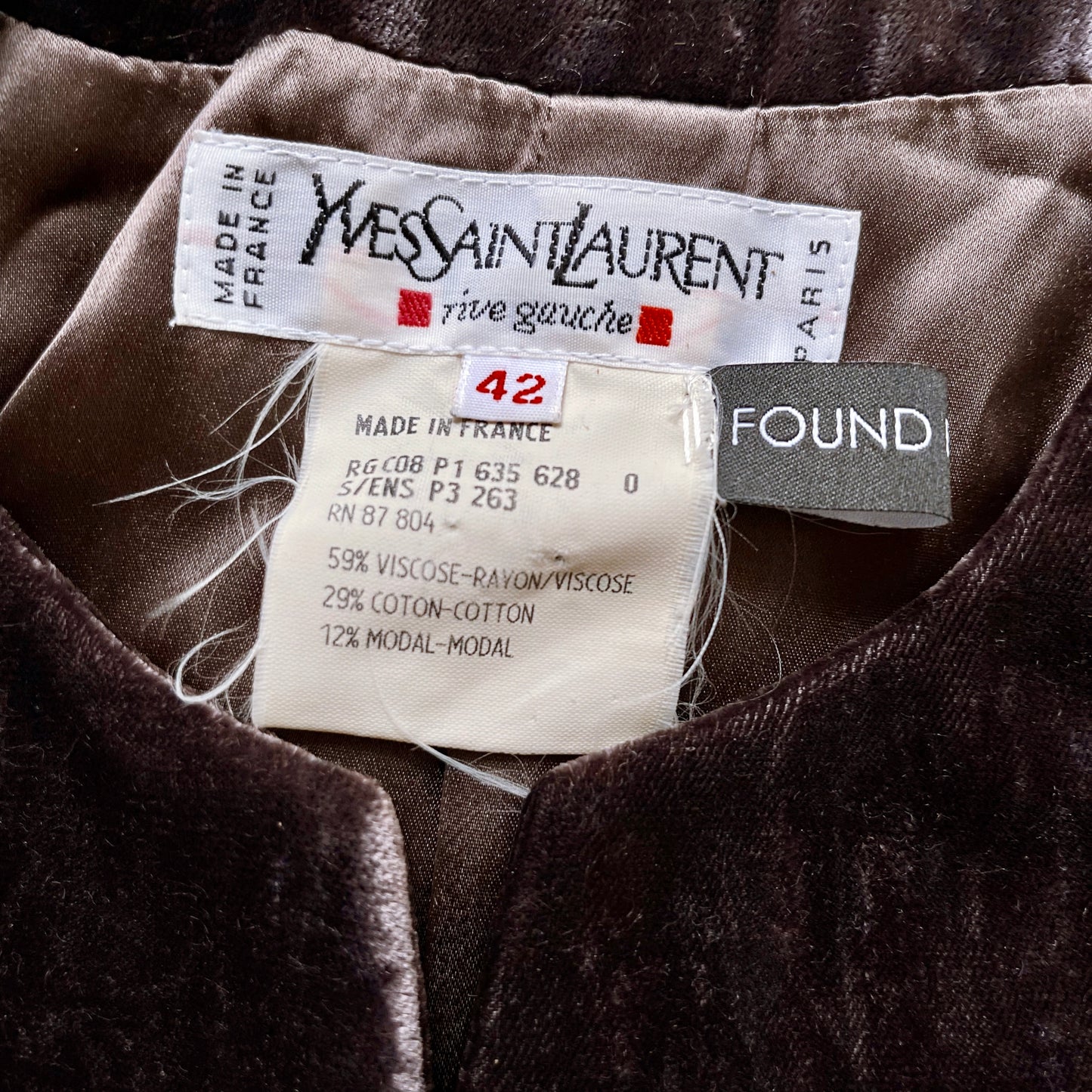 Yves Saint Laurent Vintage Velvet Blazer 80’s - SHOP EZRA