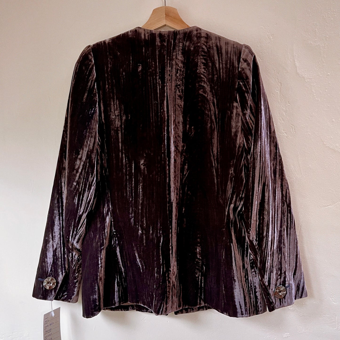 Yves Saint Laurent Vintage Velvet Blazer 80’s - SHOP EZRA