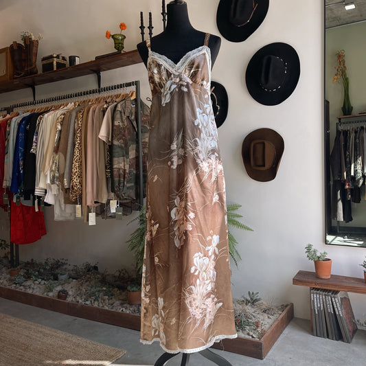 Vintage Christian Dior Set Slip Dress Kimono 80’s