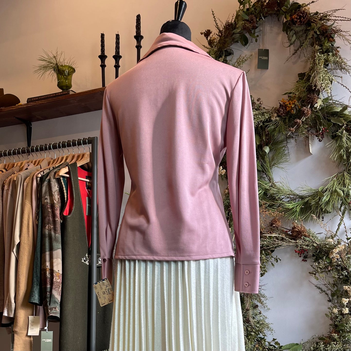 70s Vintage Knit Button-Up Deadstock