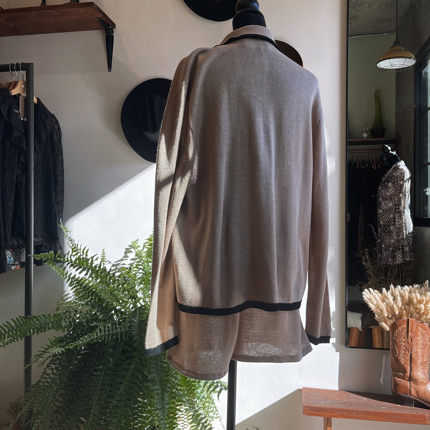 1980s Dylani Knit Short Set