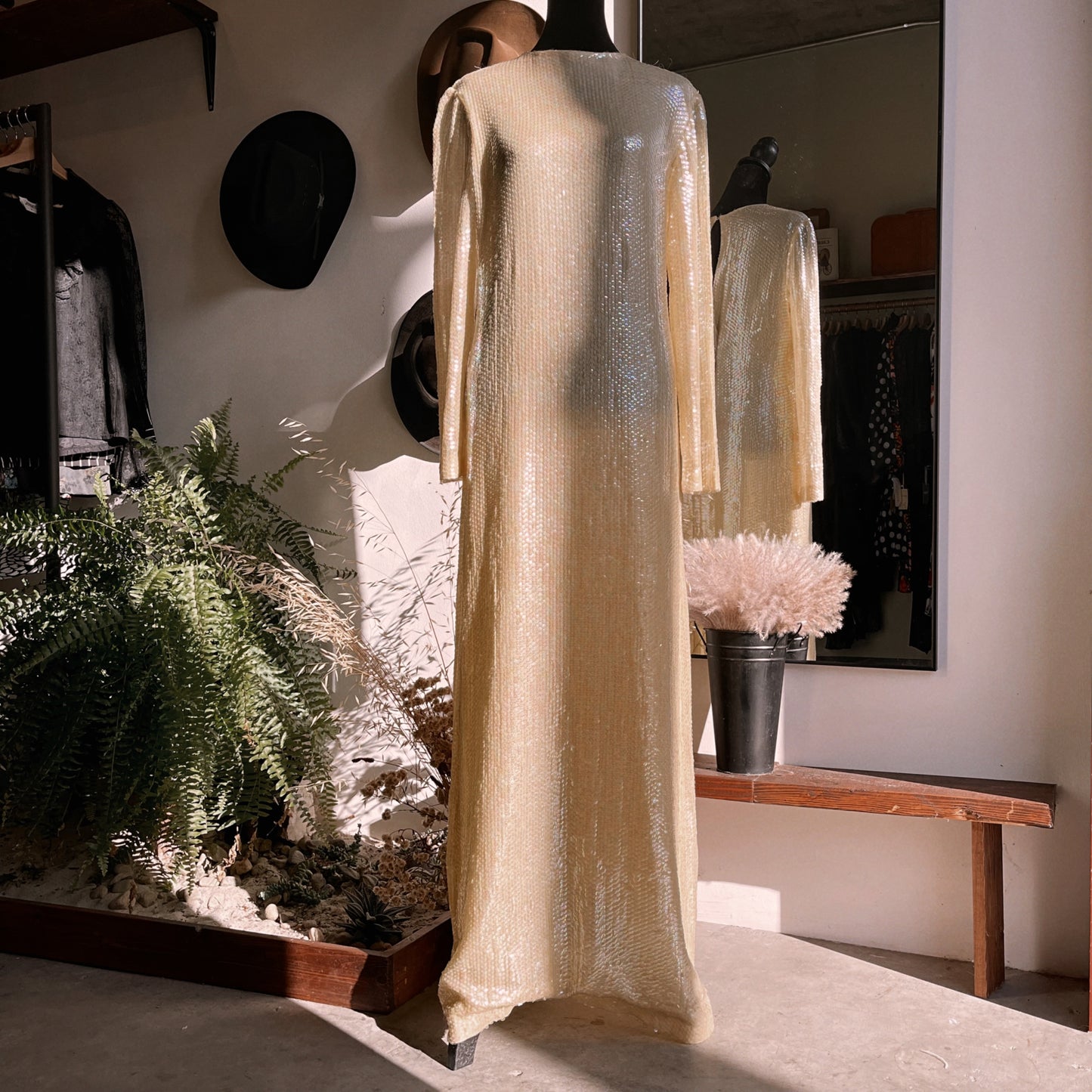 1970s Vintage Sequin Gown