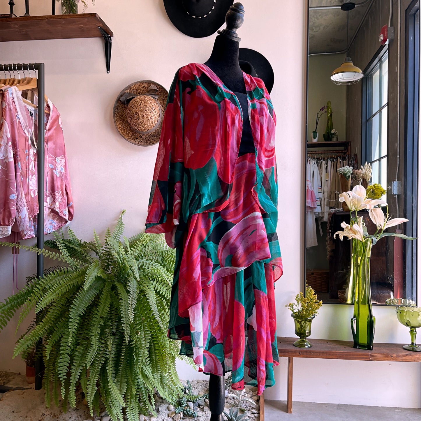 80’s Vintage Union Made Floral Dress