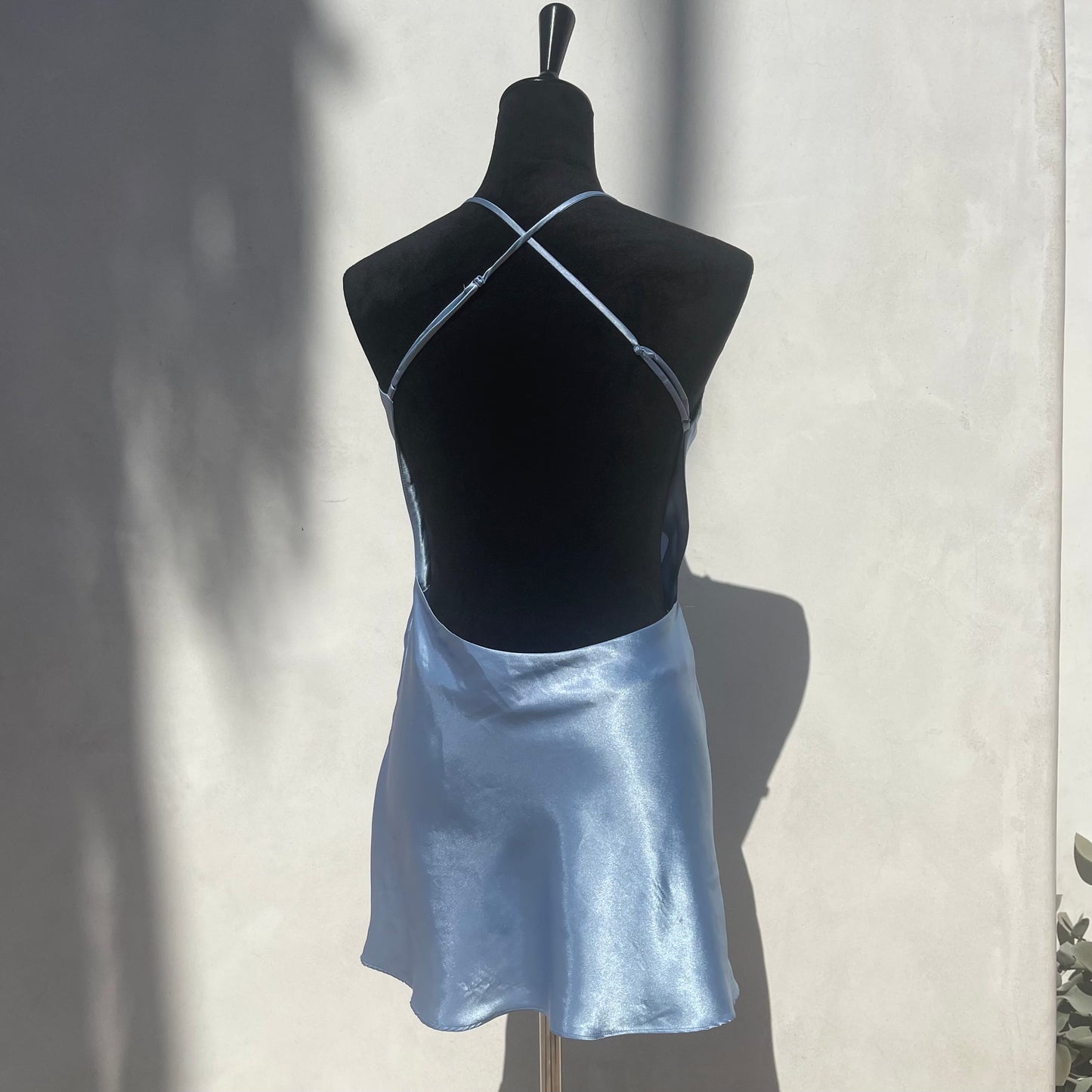 Vintage Y2K Satin Low Back Slip Dress