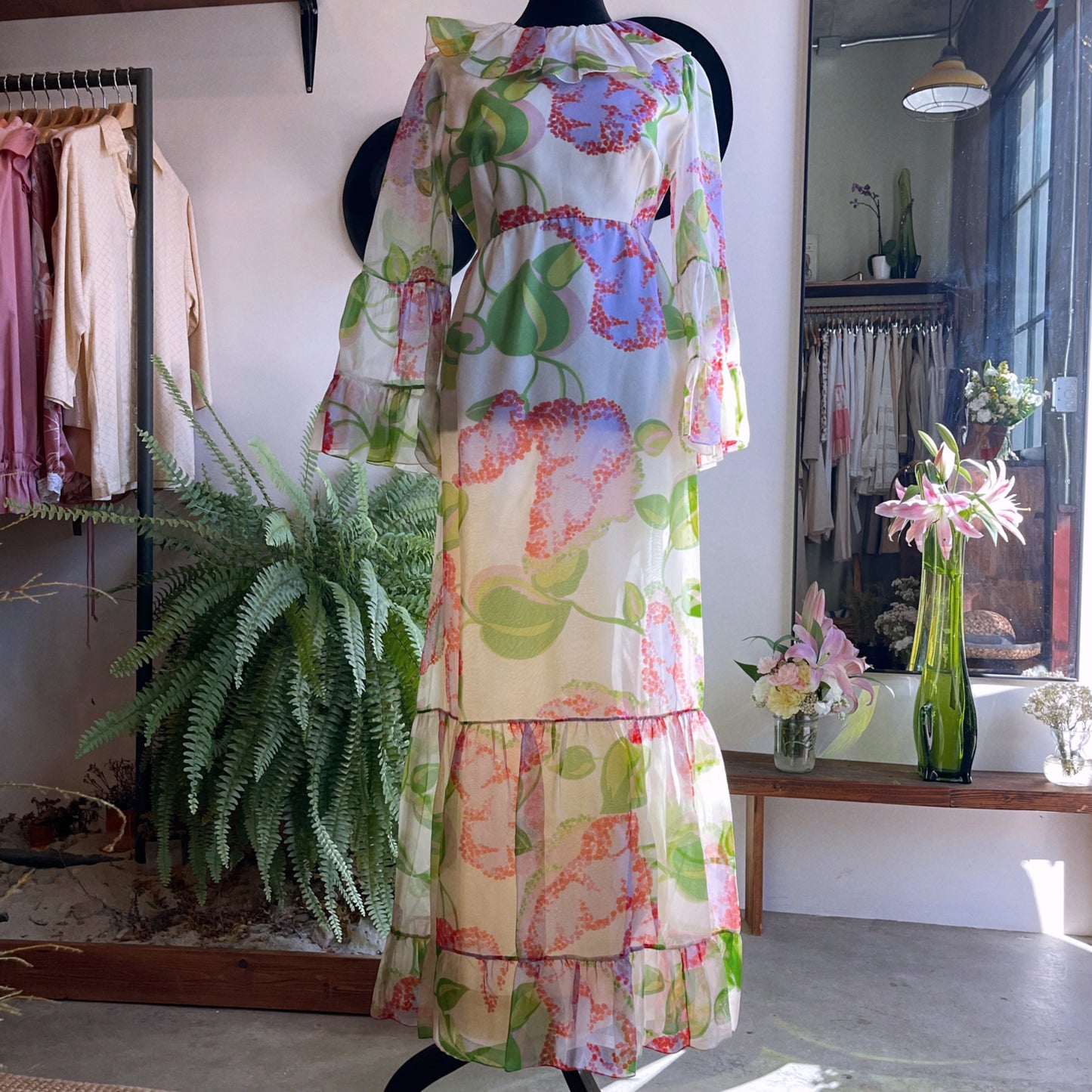 60’s Vintage Garden Party Dress