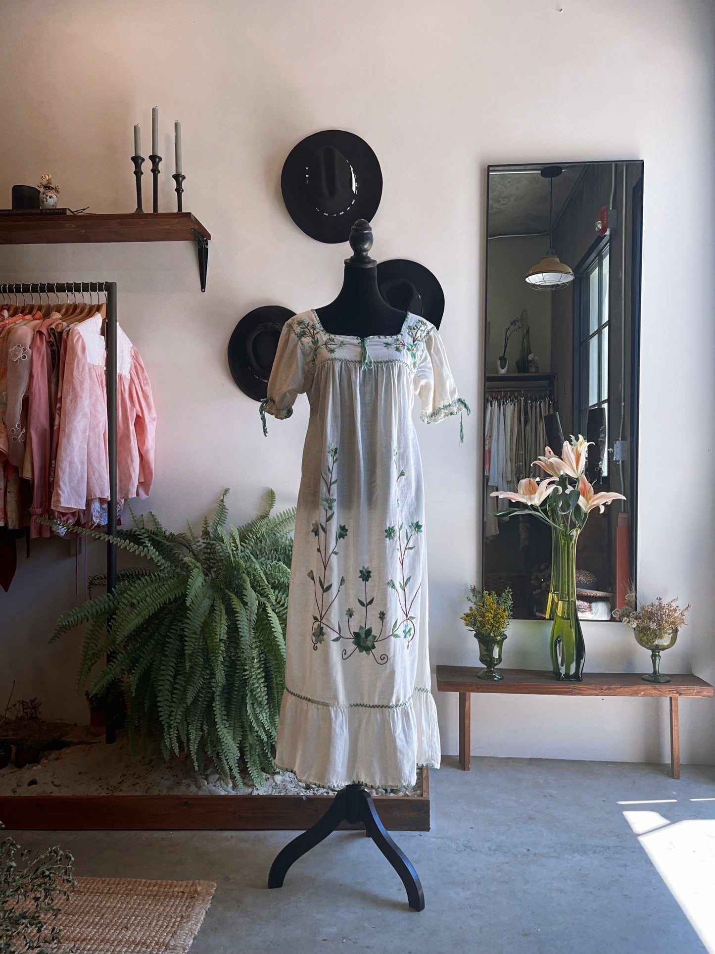 70’s Cotton Embroidered Dress