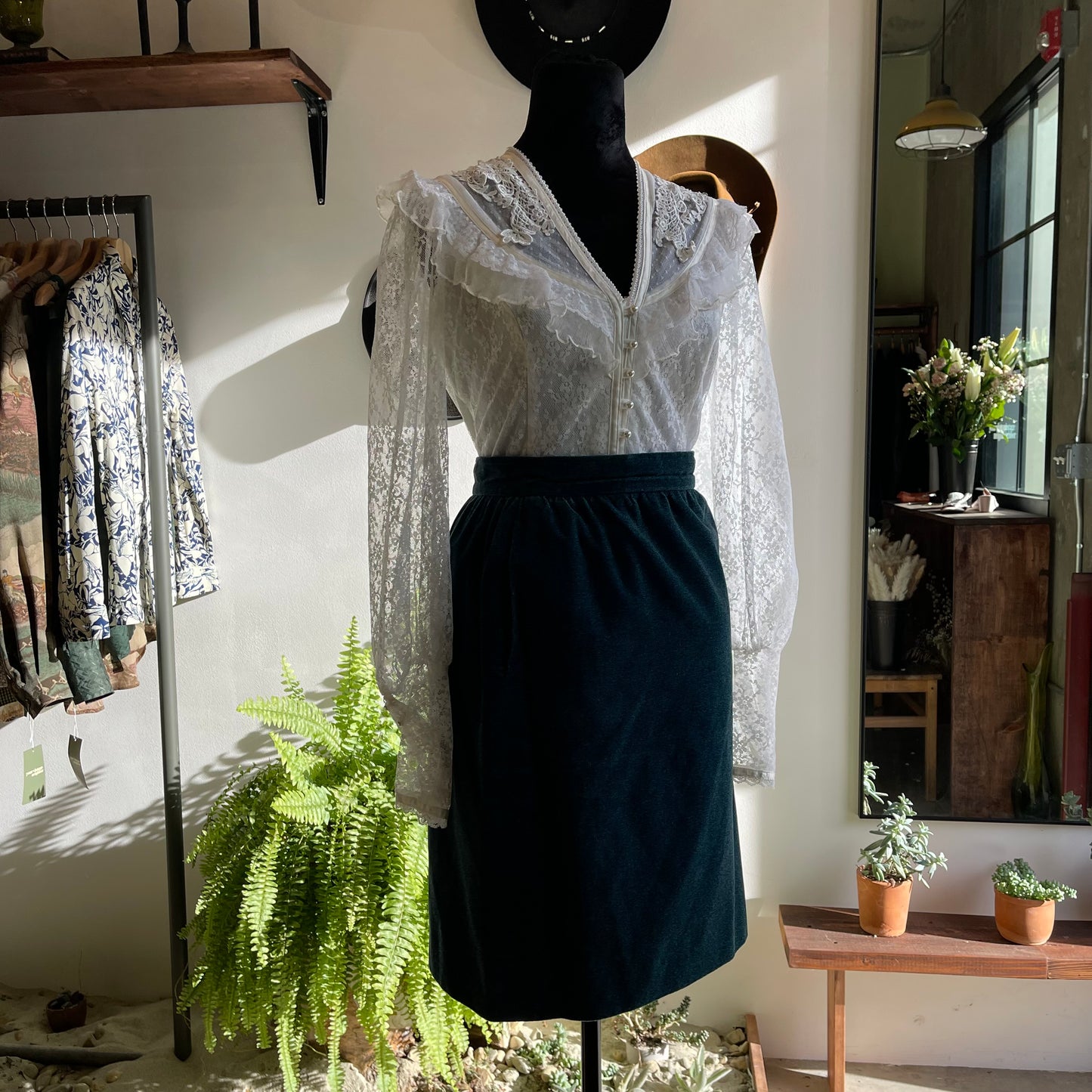 Vintage Gunne Sax Gunnies Lace Victorian Style Blouse 80’s