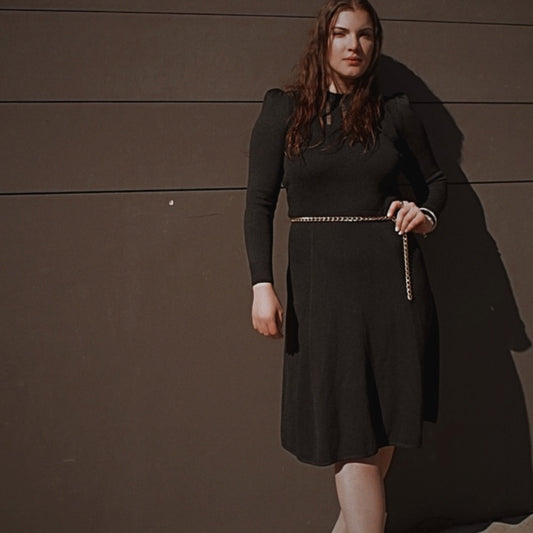 Vintage St. John Marie Grey Knit Dress 70’s - SHOP EZRA