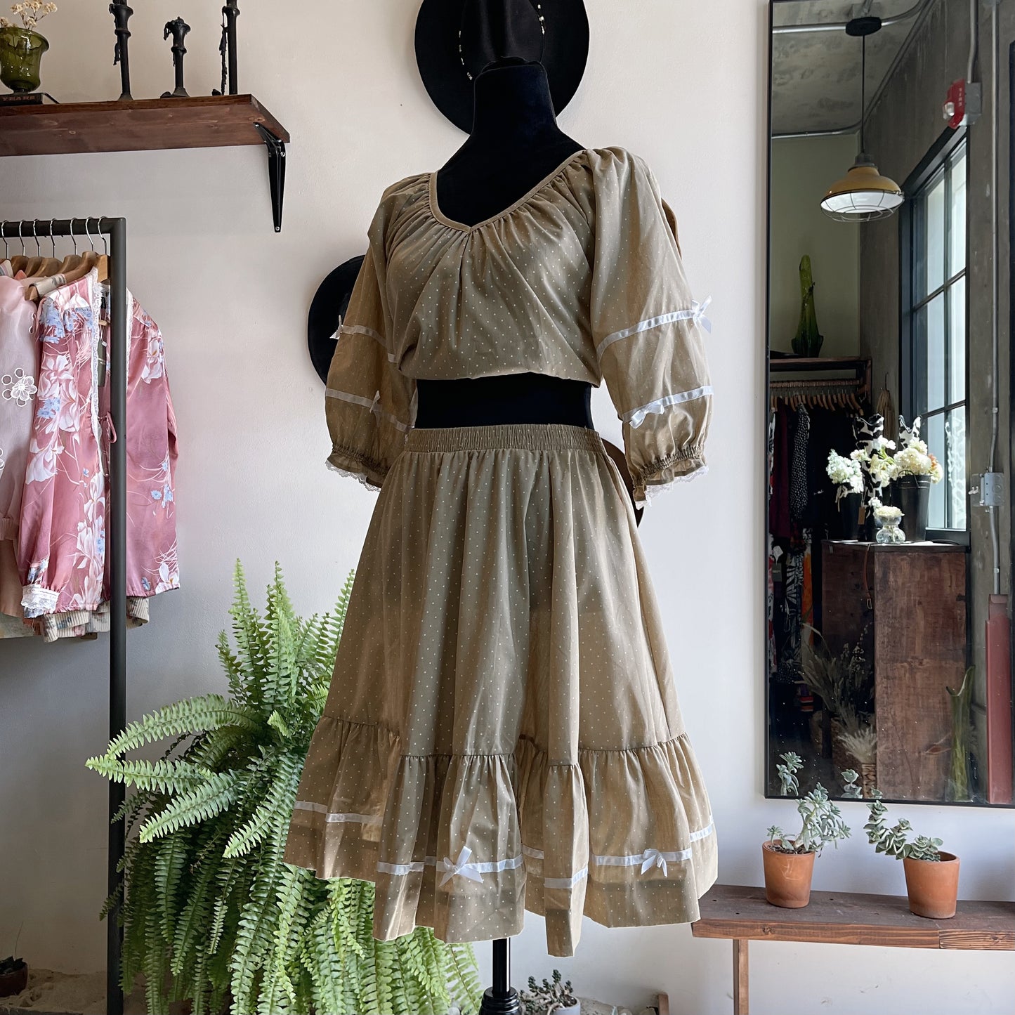 70’s Vintage Rockmount Western Skirt Set