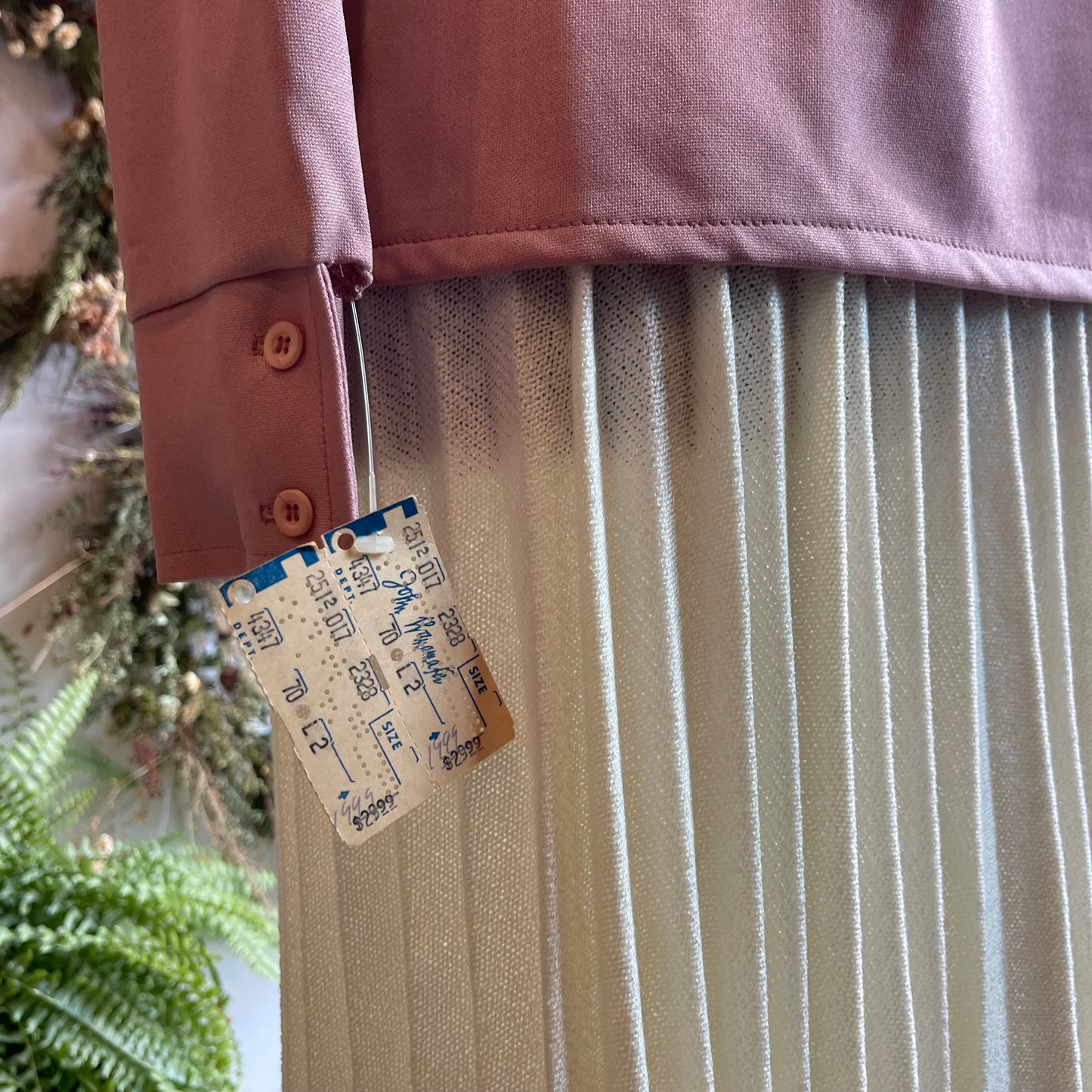 70s Vintage Knit Button-Up Deadstock