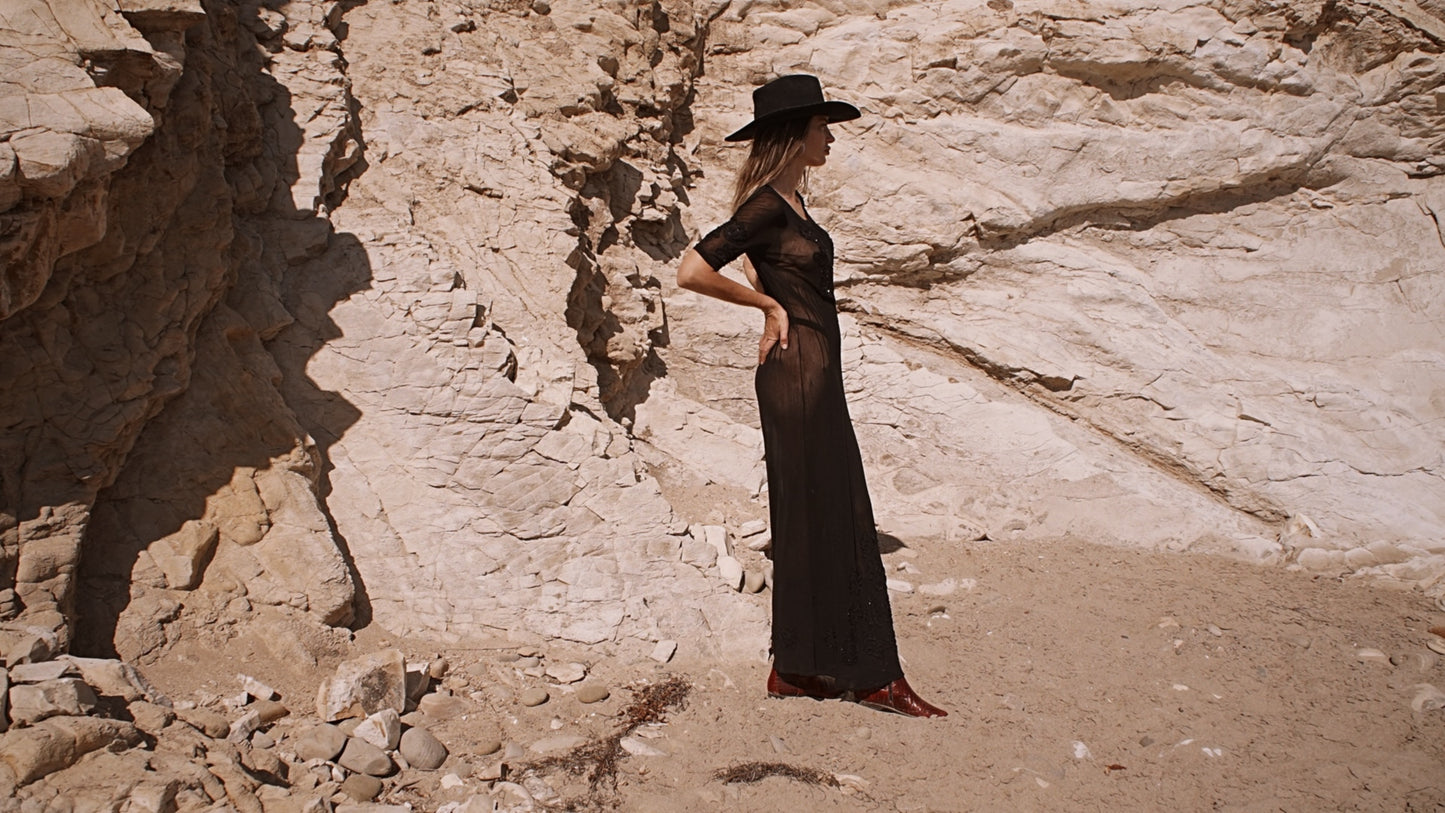 Vintage 90’s Mesh Beaded Vivienne Tam Dress