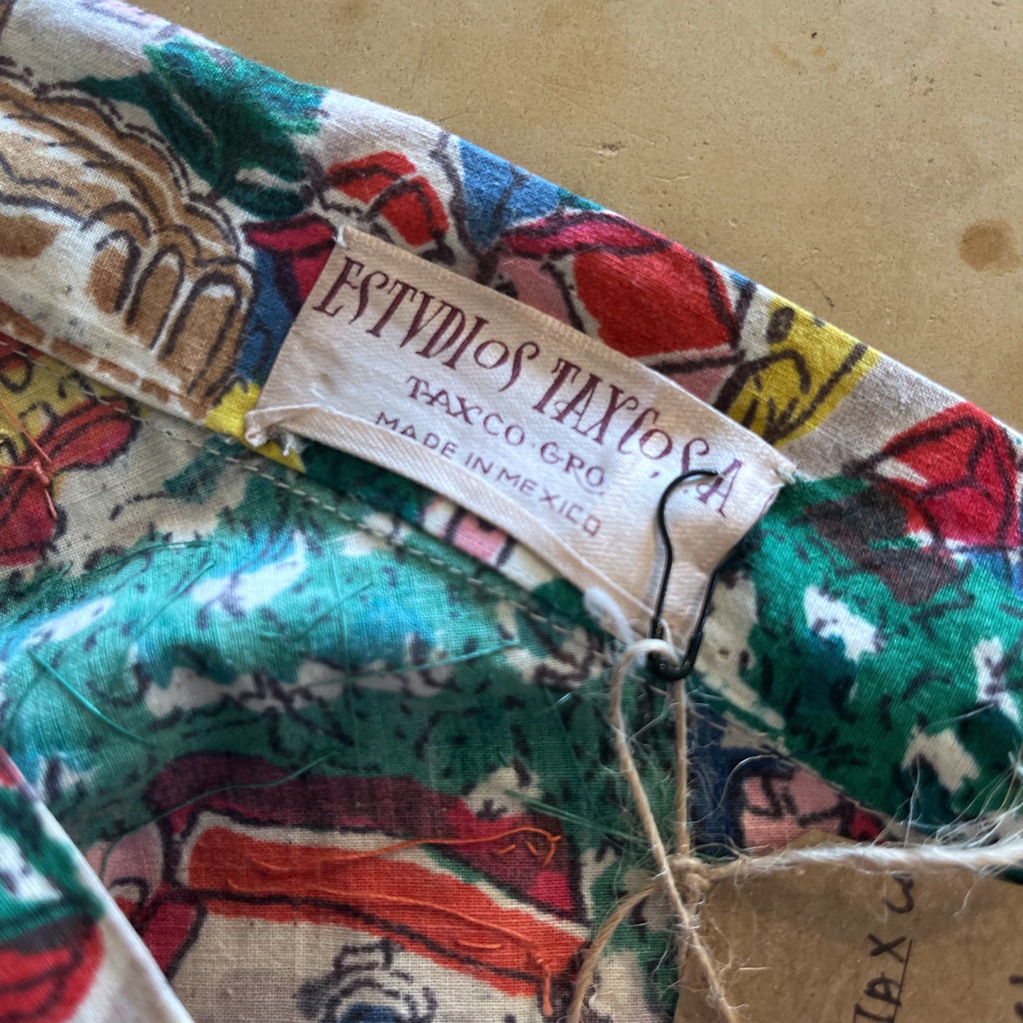 1950s Vintage Estudios Taxco Mexico Skirt Set with Sequins