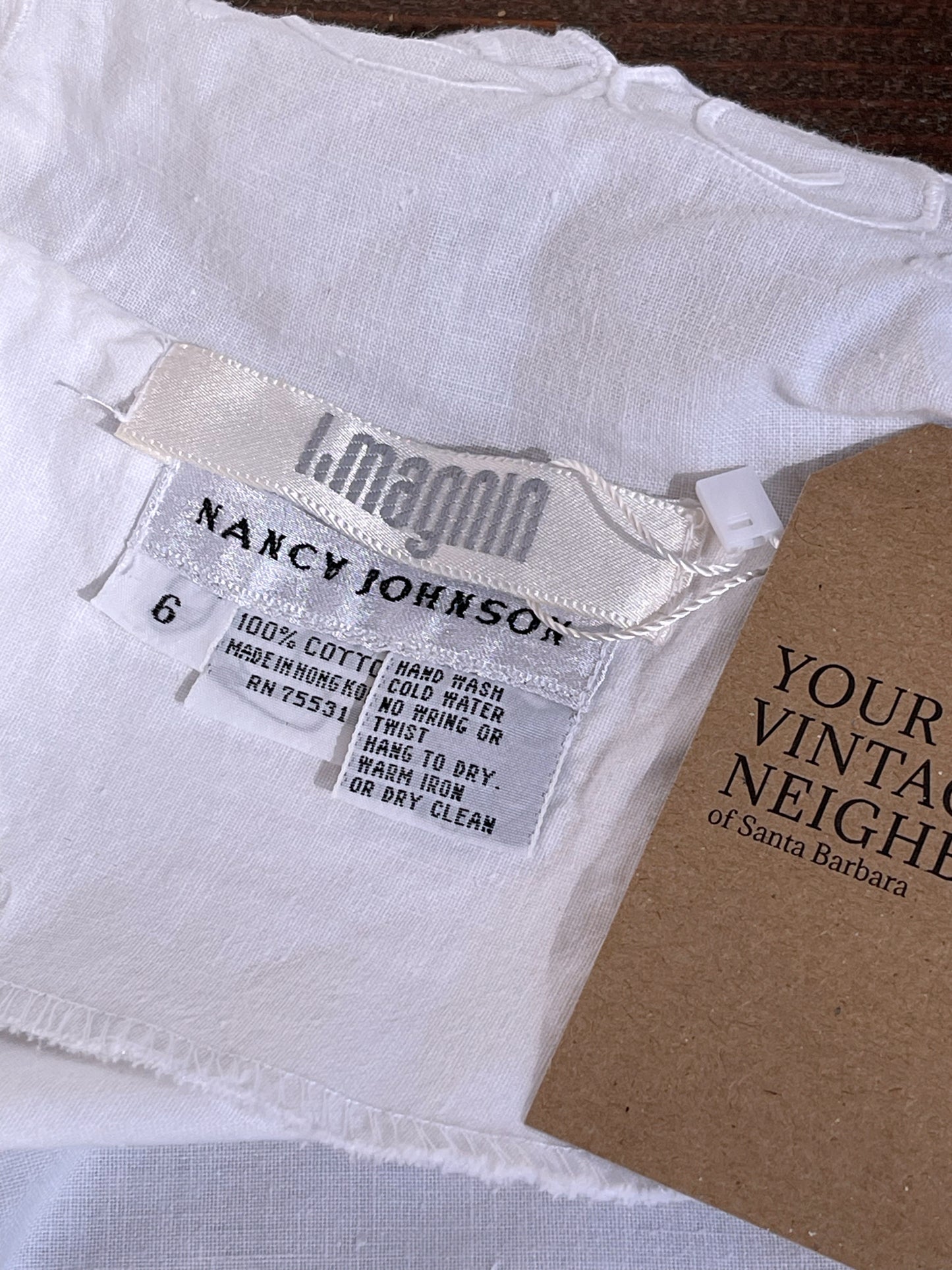 80’s Vintage I. Magnin Nancy Johnson Cotton Skirt Set