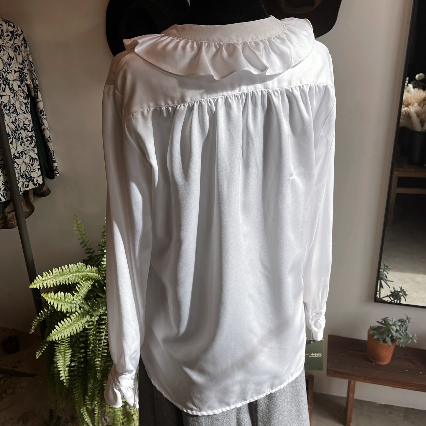 Vintage I. Magnin Ruffle Blouse 80’s