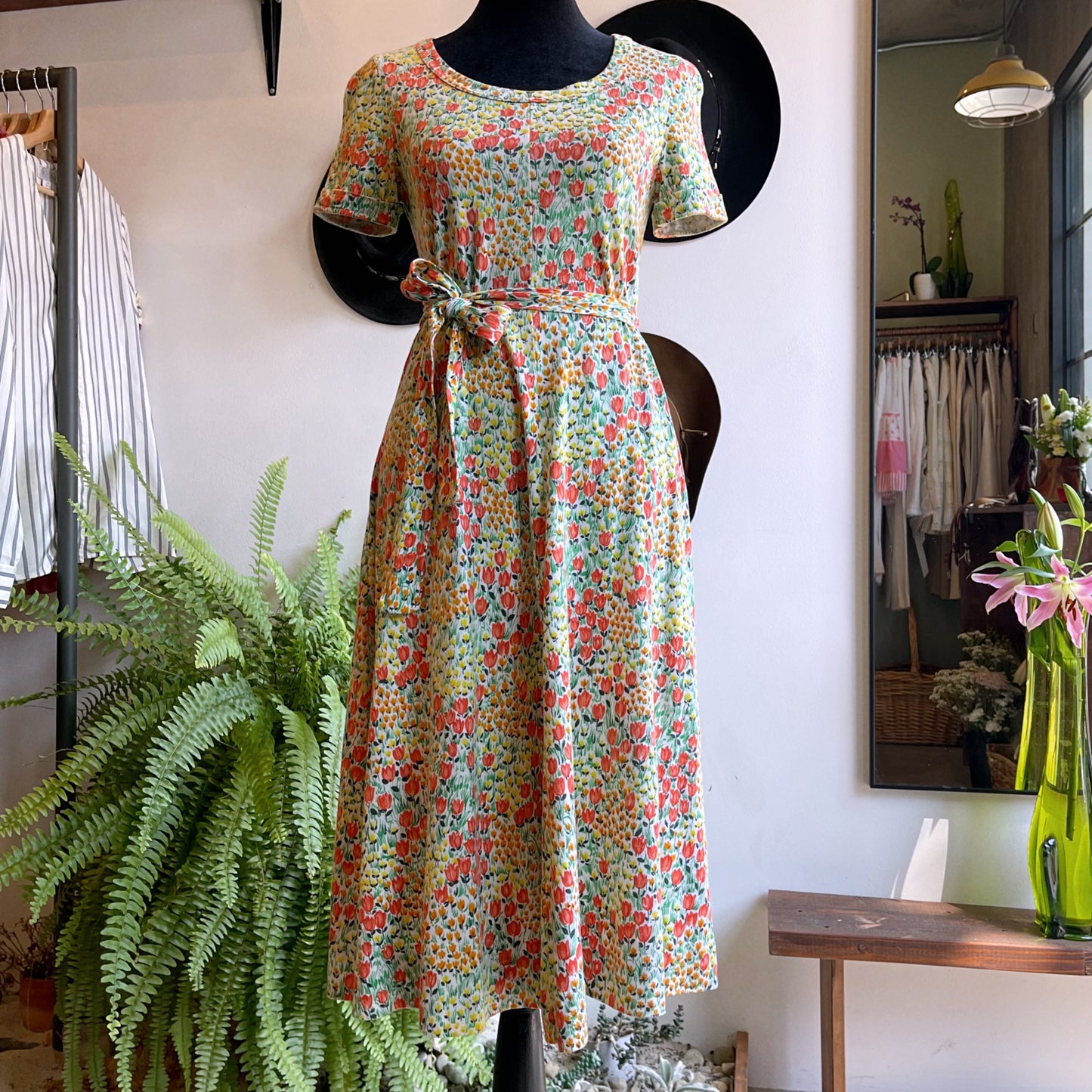 Vintage Italian Magnin by Diane Von Furstenberg Floral Dress