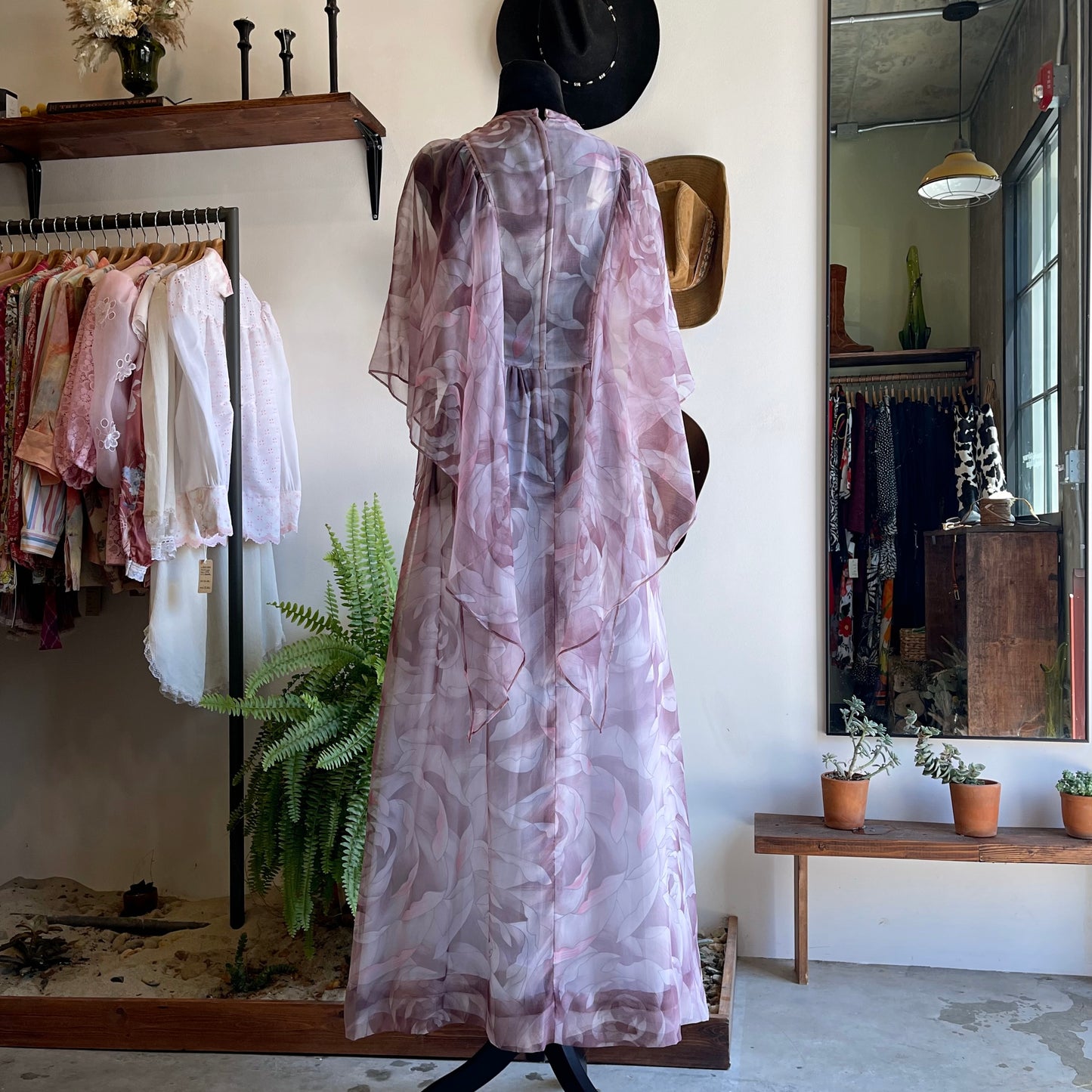 70’s Vintage Vicky Butterfly Dress