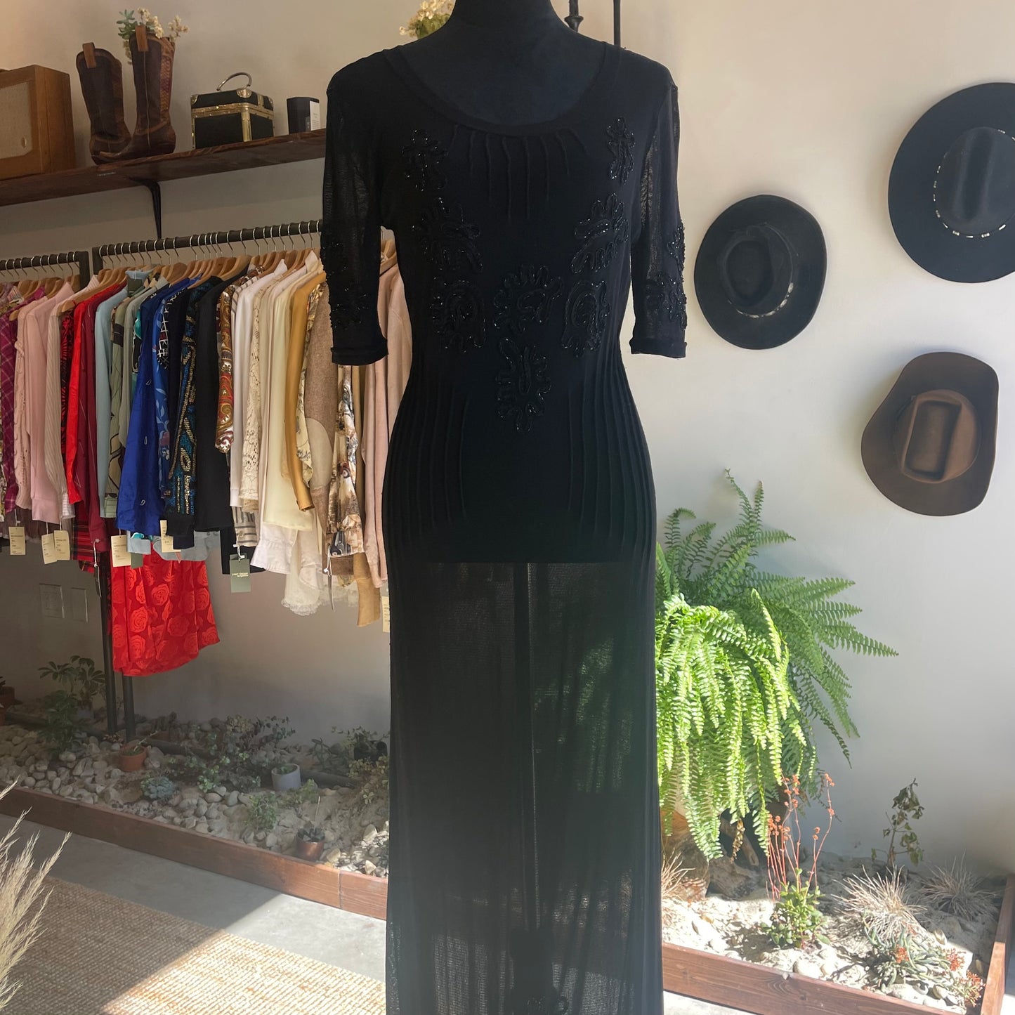 Vintage 90’s Mesh Beaded Vivienne Tam Dress