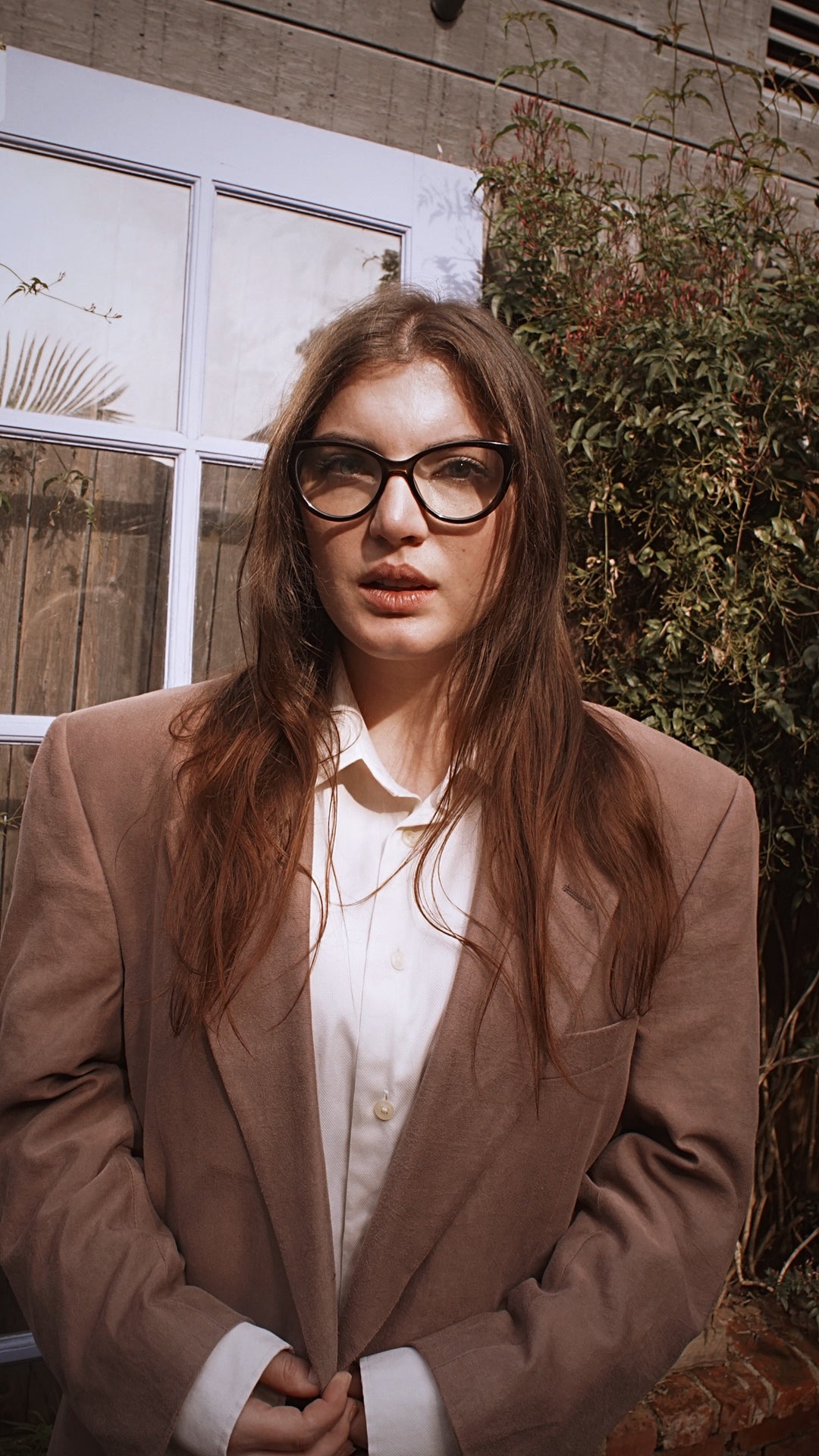 Vintage Mauve Silk Blazer 90’s - SHOP EZRA