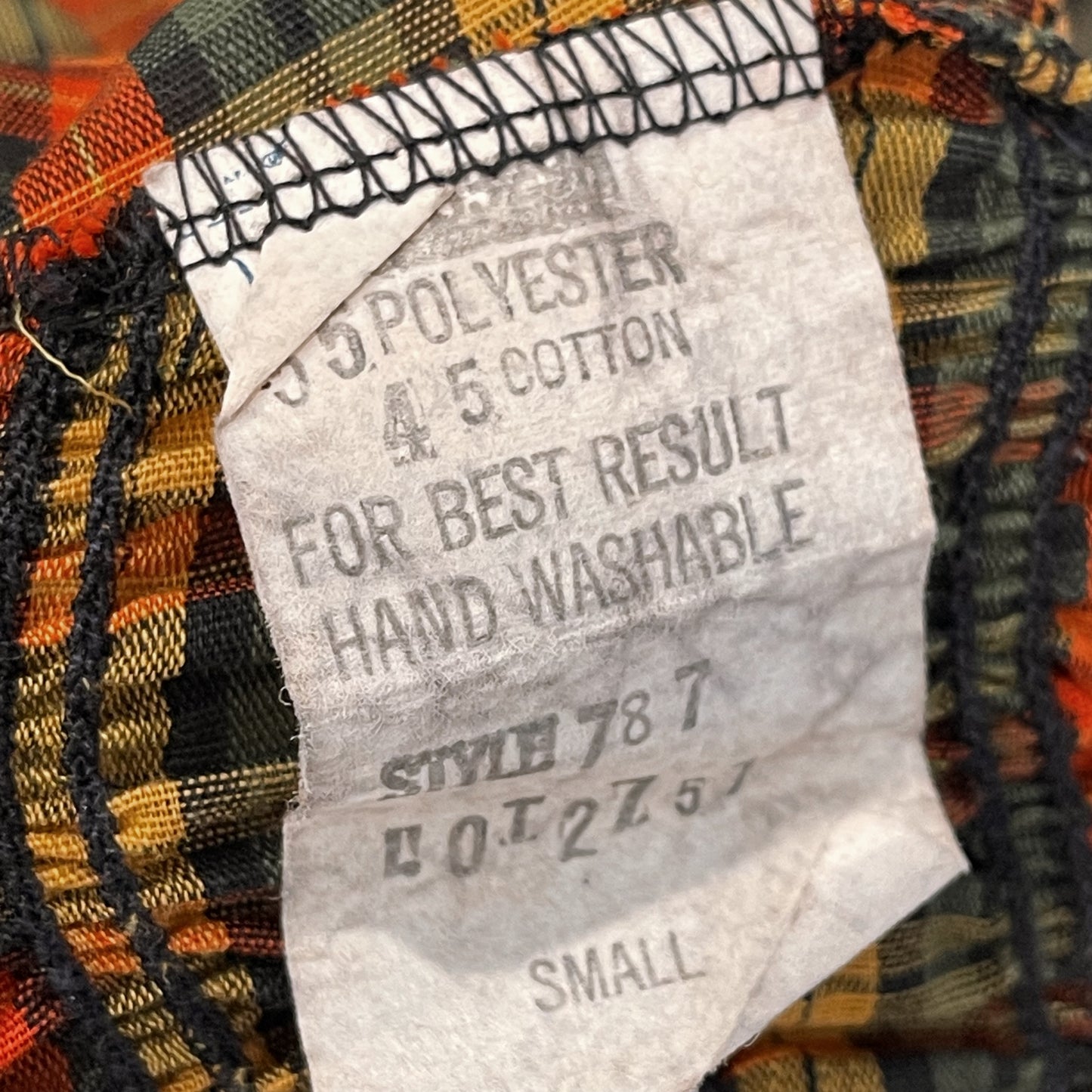 Vintage Unionmade 70’s Plaid Top - Your Vintage Neighbor