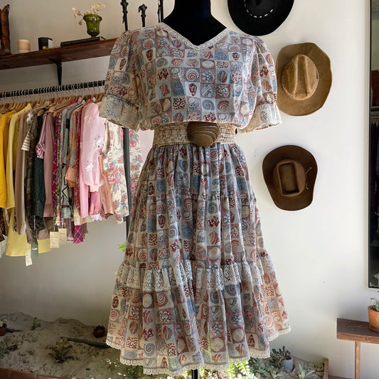 Vintage Rockmount Coastal Cowgirl Dress 70’s