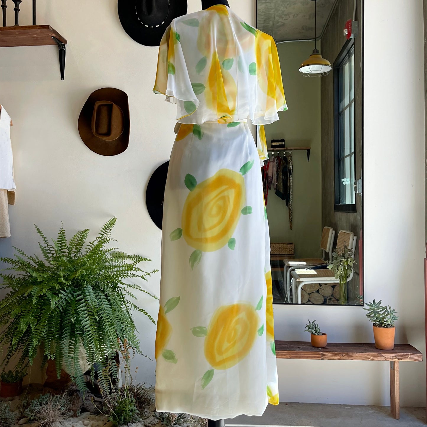 Vintage 70’s Chiffon Floral Dress - Your Vintage Neighbor
