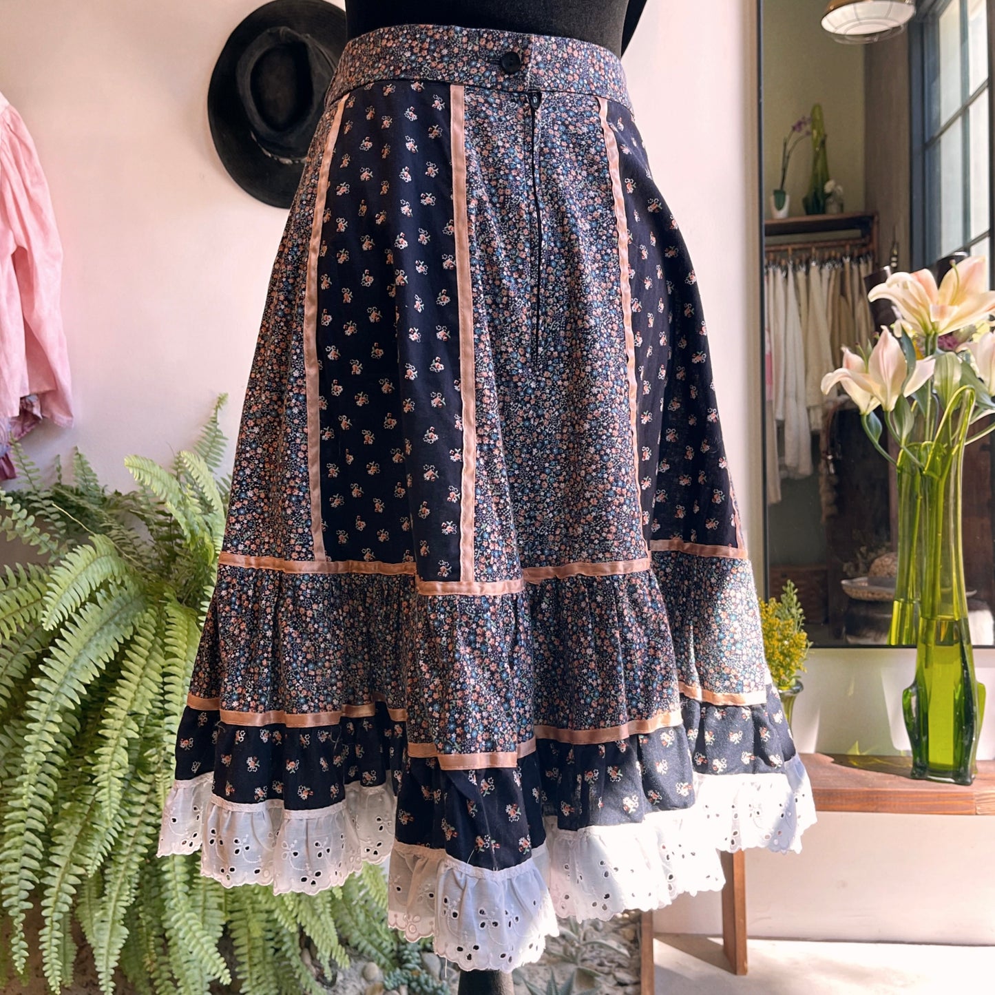 70’s Vintage Krist Gudnason Skirt Set
