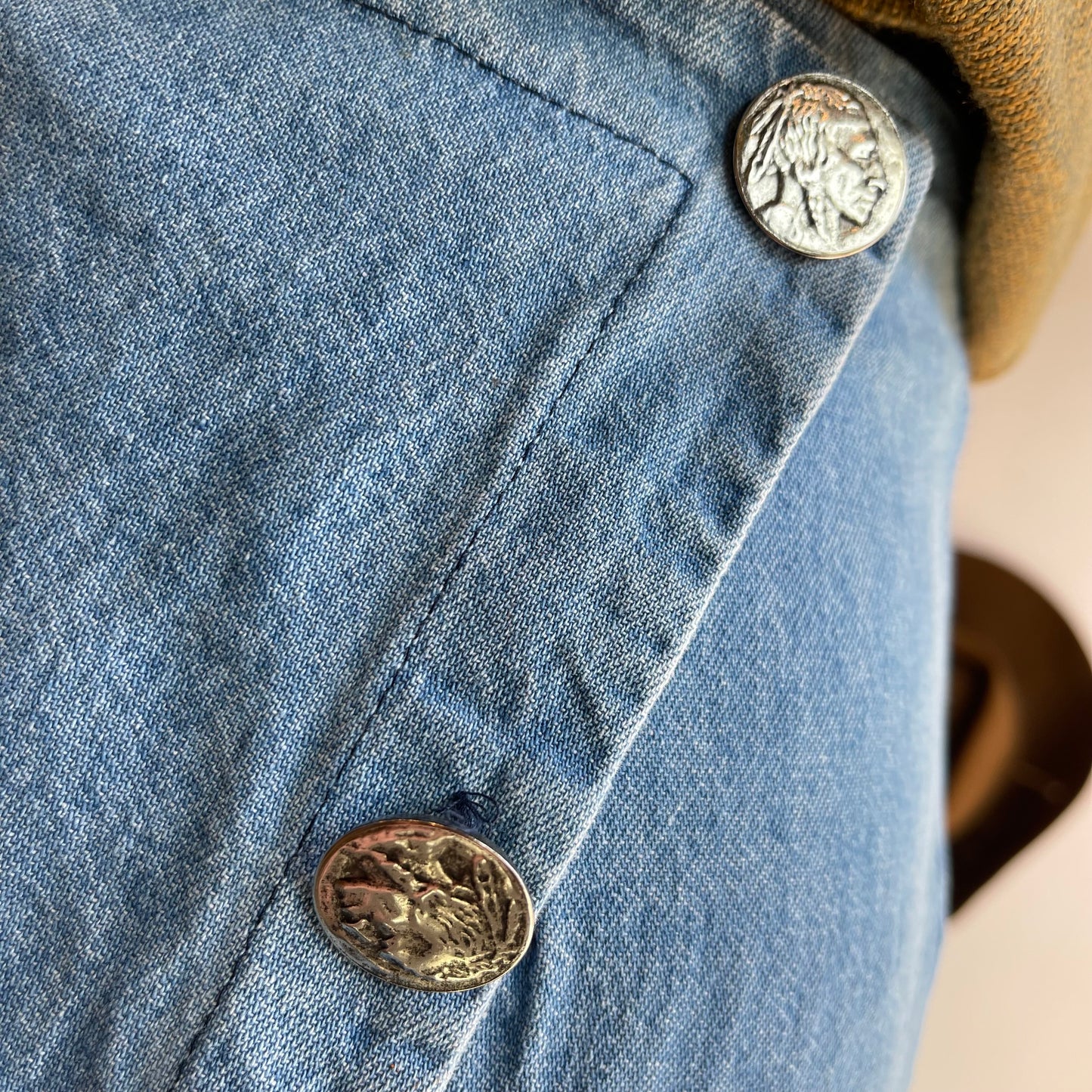 Vintage 80’s Rockmount Ranchwear Denim Mini Skirt