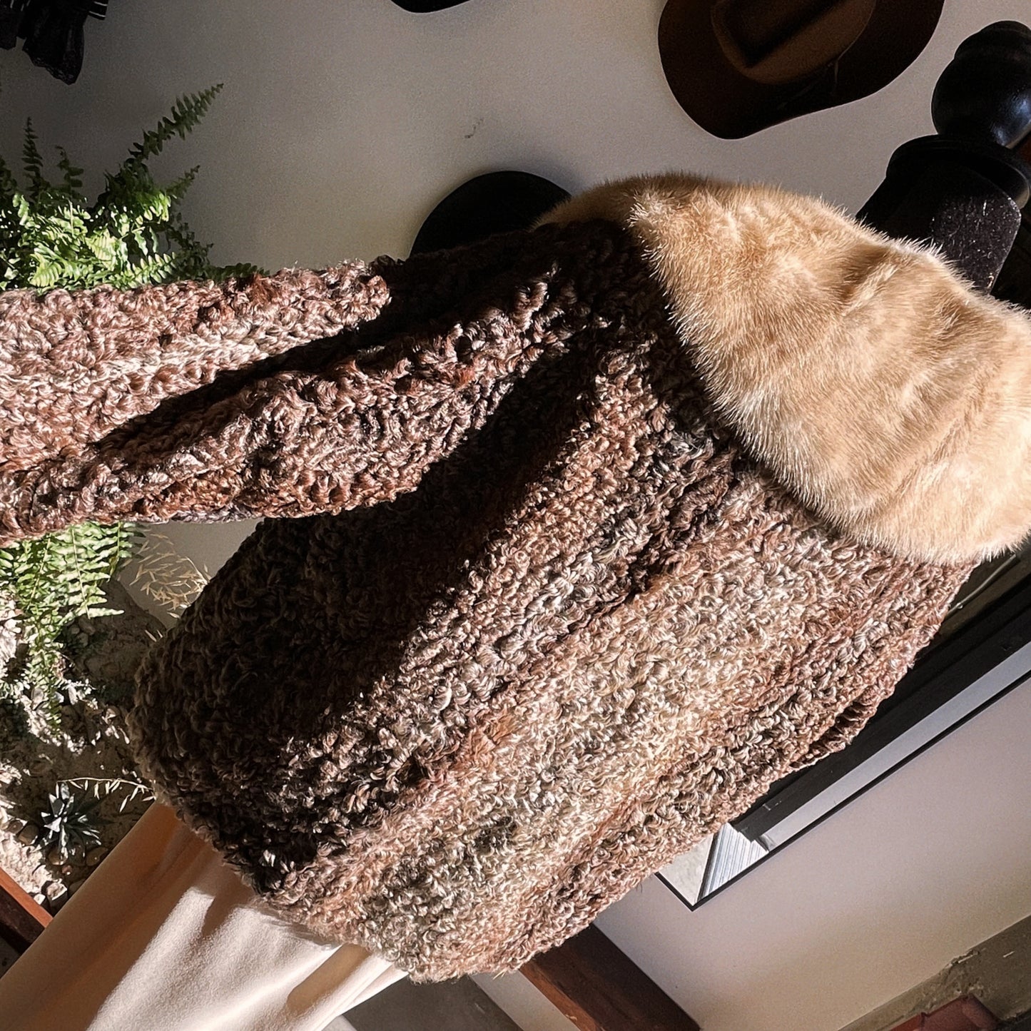 1960s Vintage Greenblatt’s Lamb and Mink Fur Coat