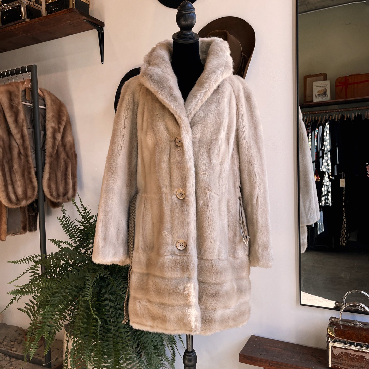 1970s Vintage Tissavel France Fur Jacket