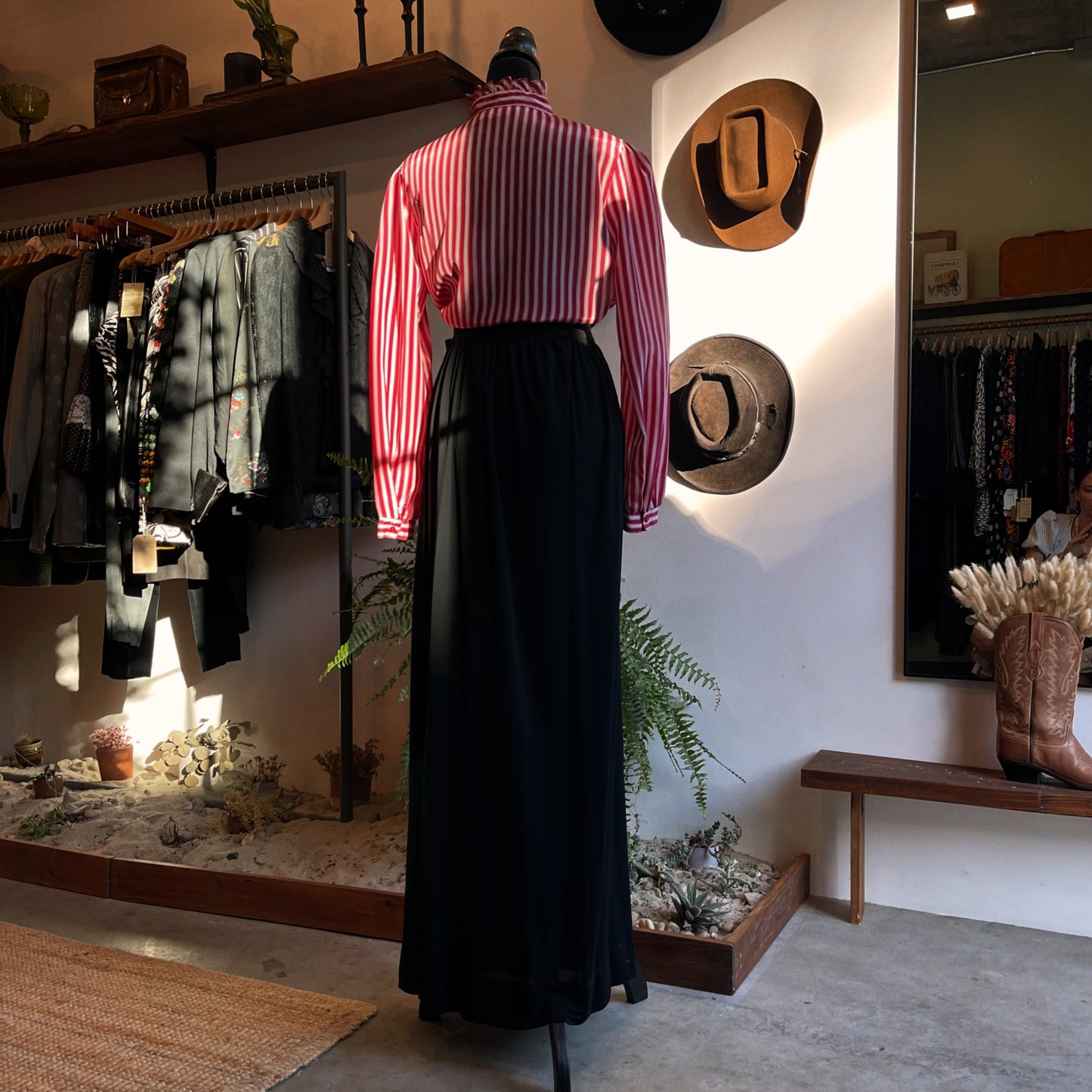 1980s Jonathan Martin Striped Blouse