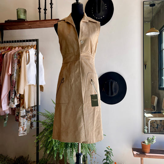 Vintage 70’s Morton Myles for Smith and Jones Suede Vest Dress - Your Vintage Neighbor