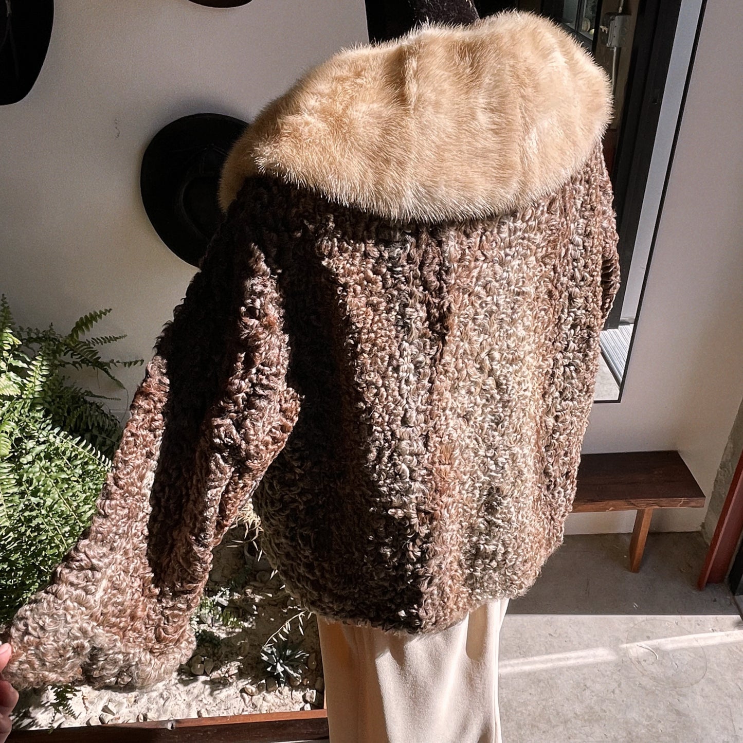 1960s Vintage Greenblatt’s Lamb and Mink Fur Coat